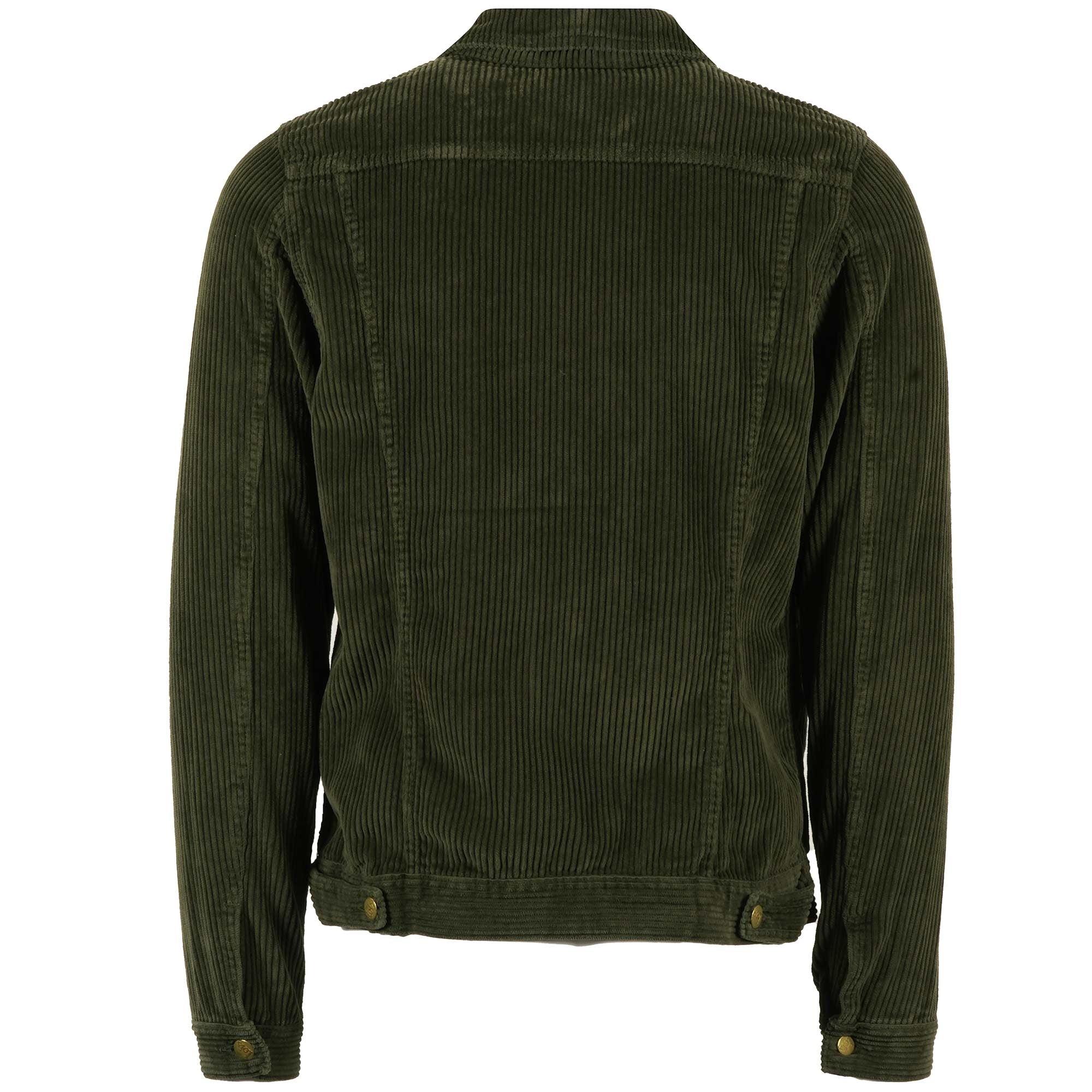 Tejana Jumbo Cord Jacket - Olive Green