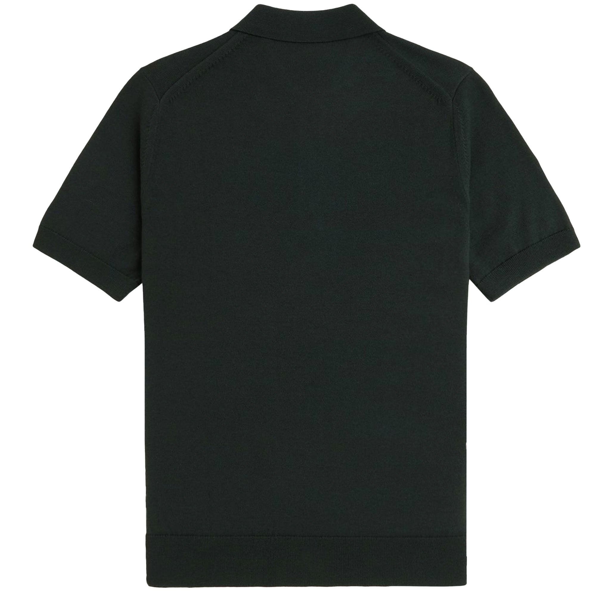 Fred Perry Classic Knitted Shirt - Night Green