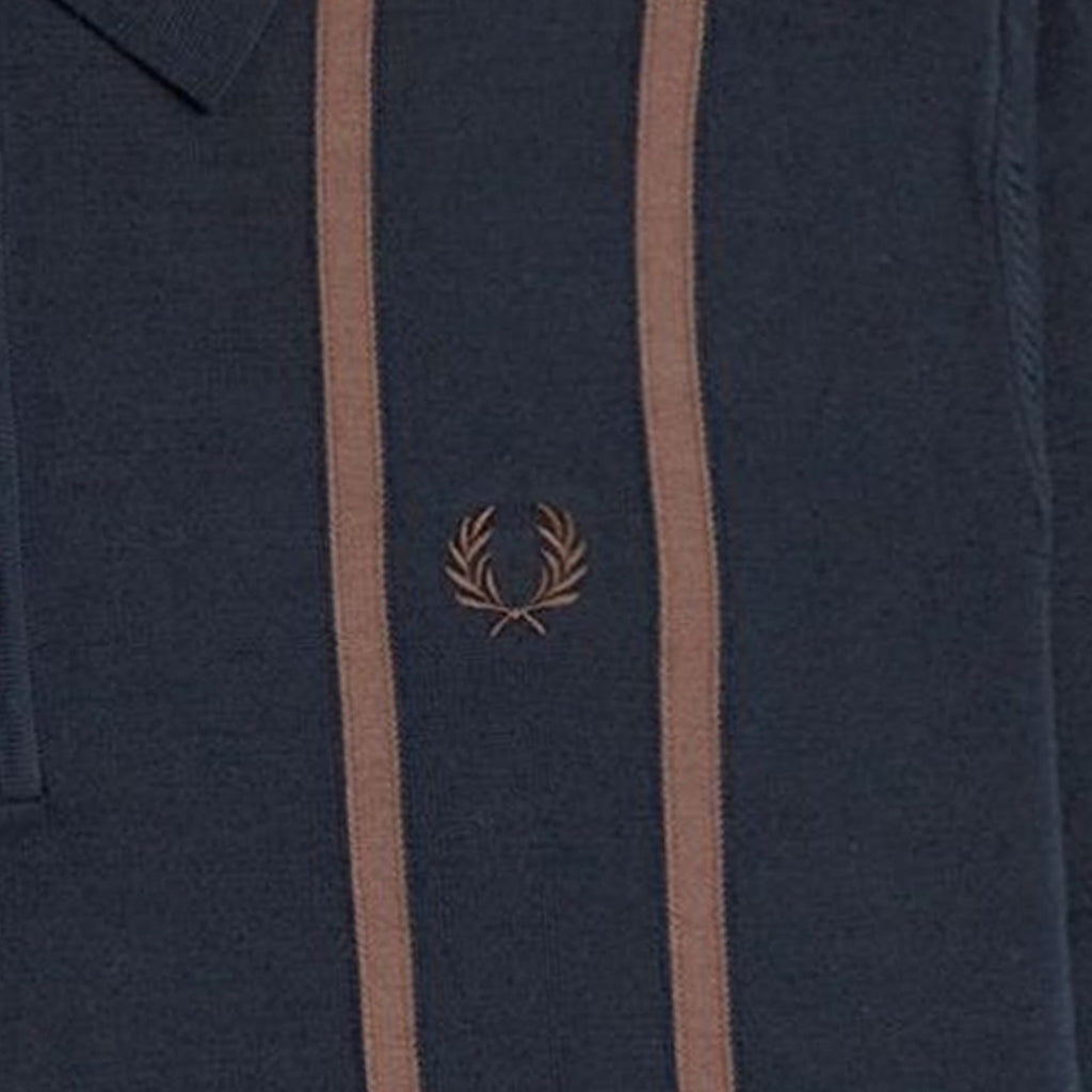 Fred Perry Knitted Shirt - Navy