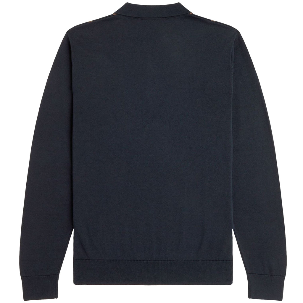 Fred Perry Knitted Shirt - Navy