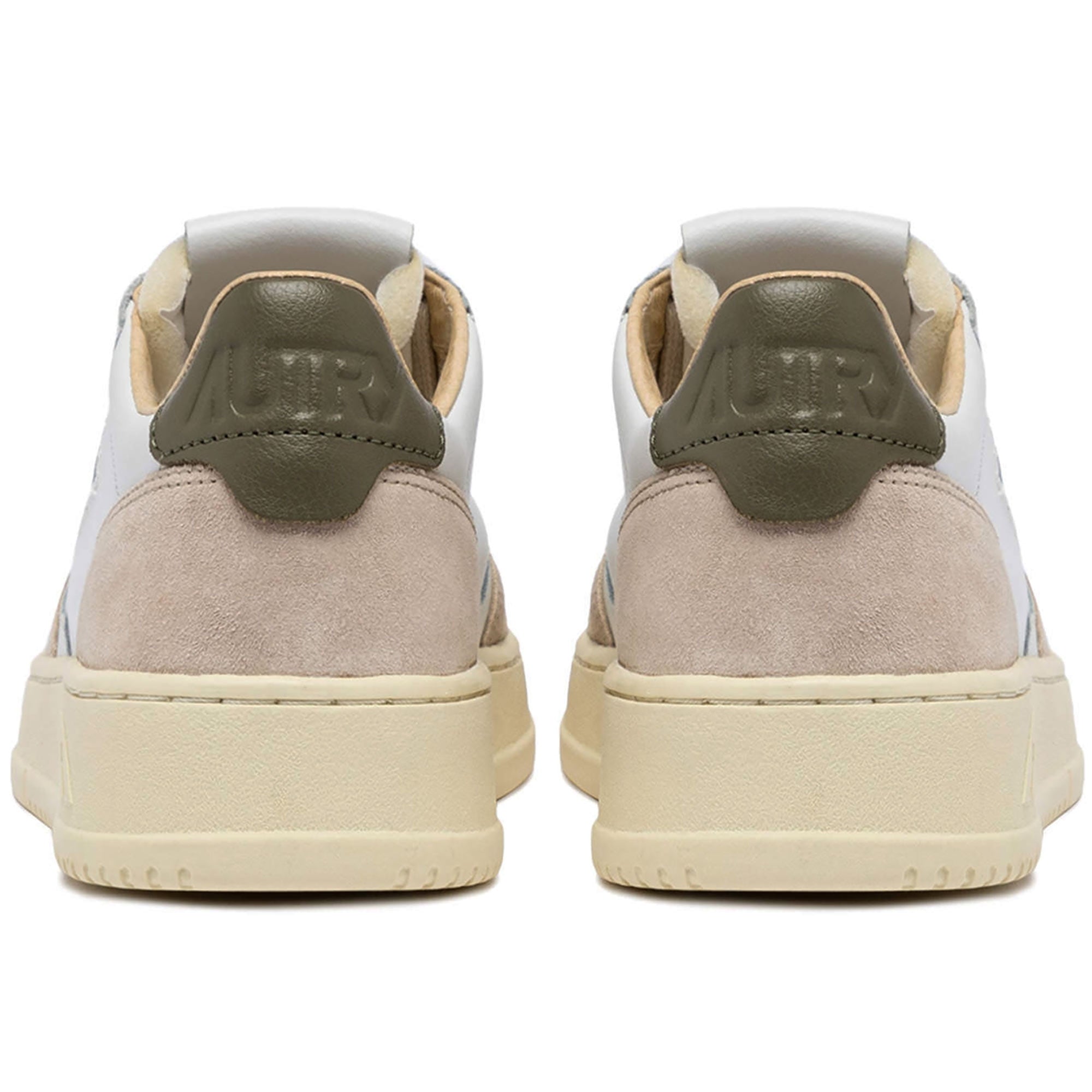 Autry Medalist Low Sneakers Leather and Suede - White and Covert