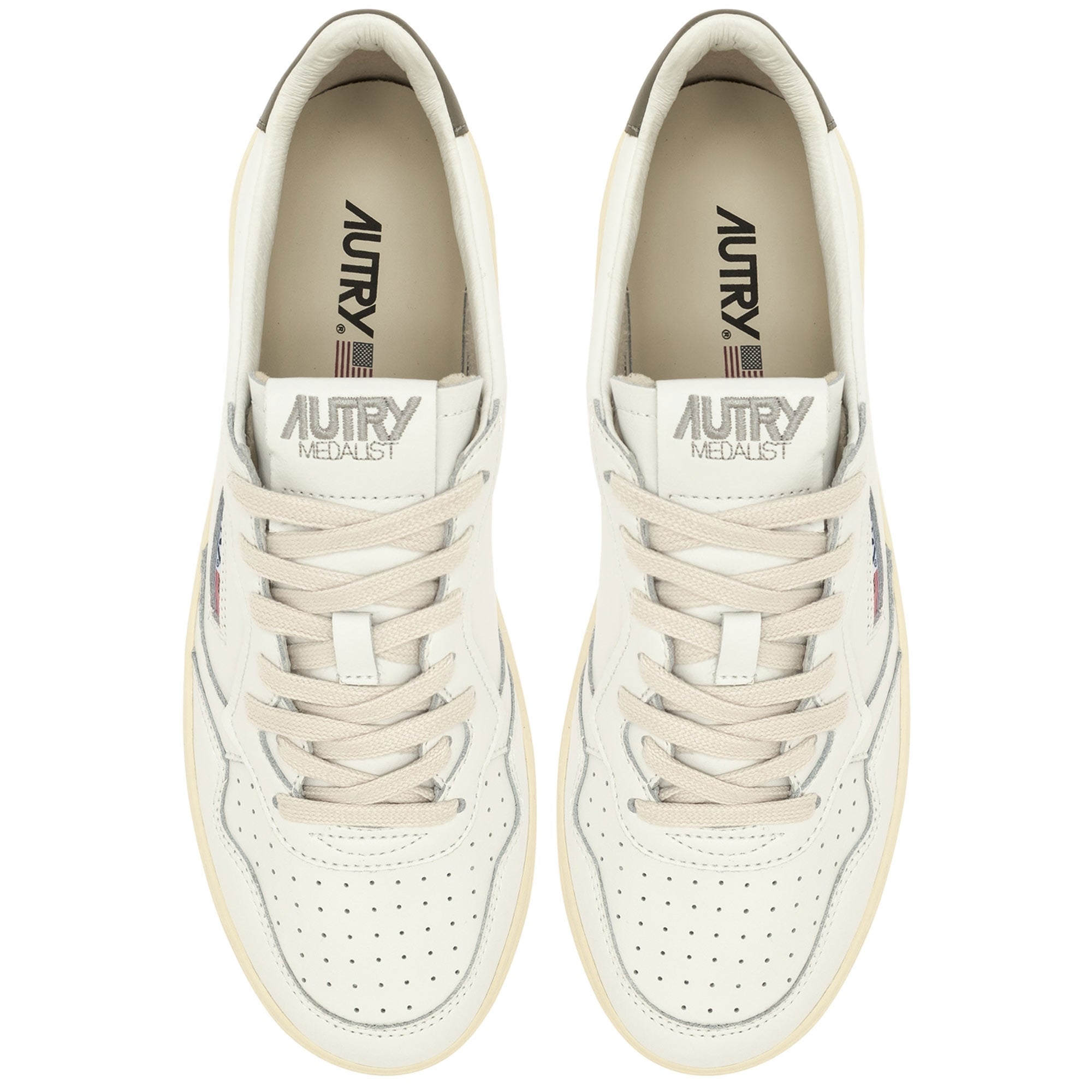 Autry Medalist Low Sneakers Leather - White and Covert