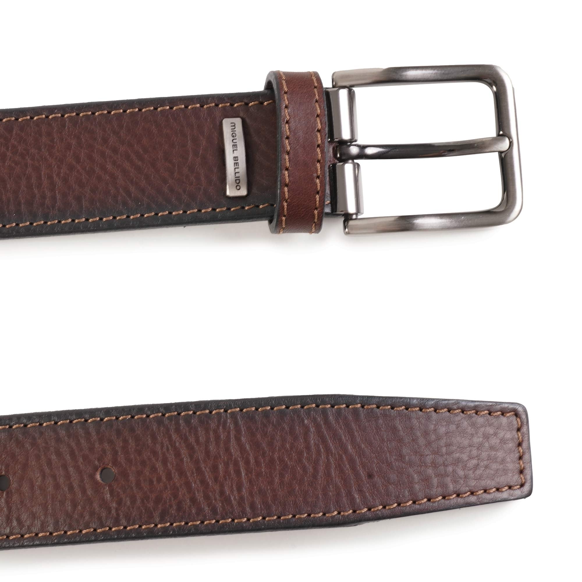 Miguel Bellido Belts Leather Belt - Dark Brown