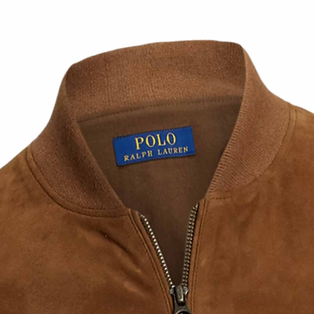 Polo Ralph Lauren Suede Bomber Jacket - Brown