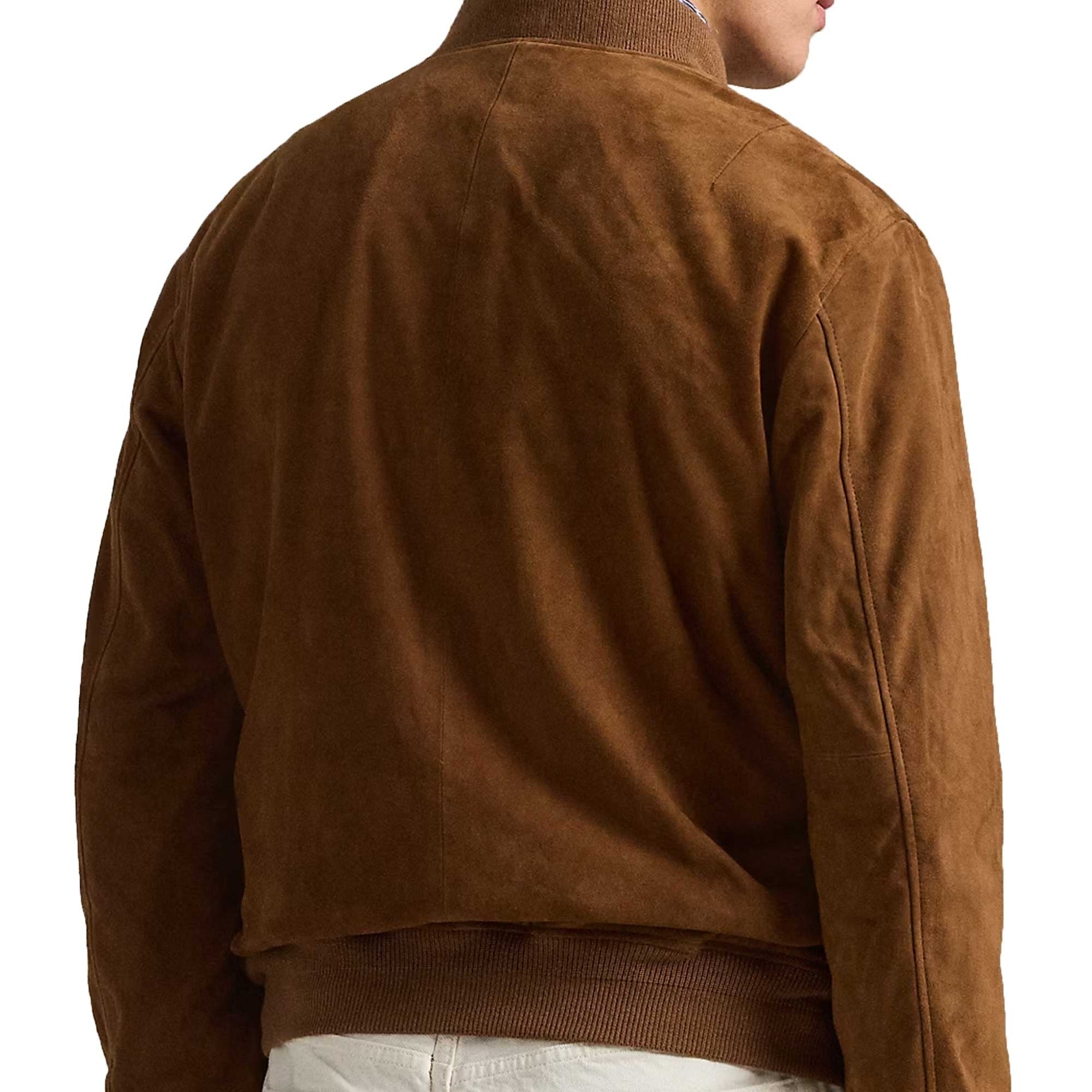 Polo Ralph Lauren Suede Bomber Jacket - Brown