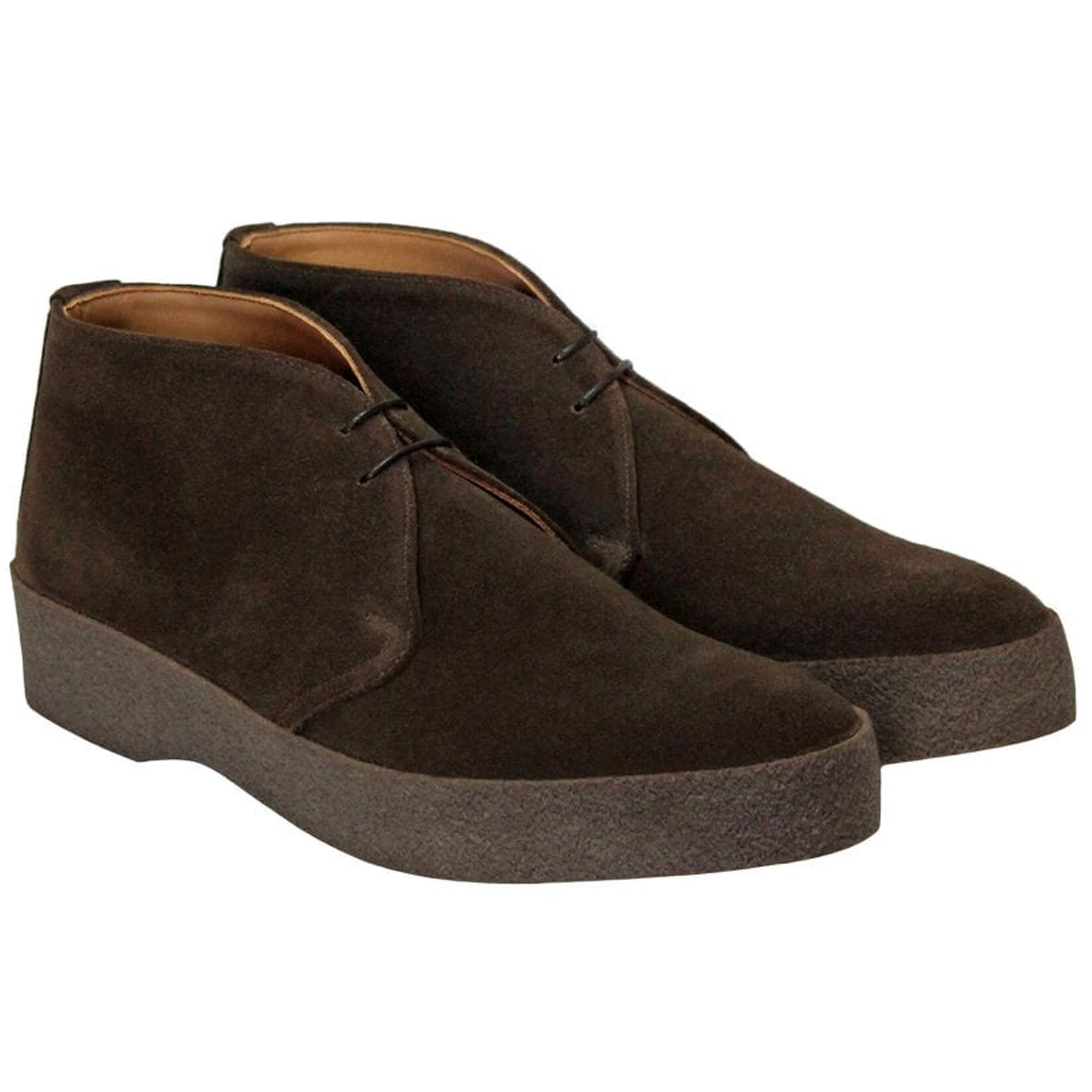 Suede Chukka Hi Top Boot - Chocolate