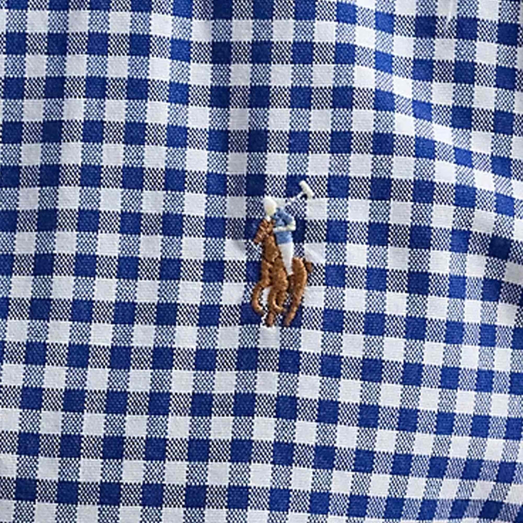 Polo Ralph Lauren Custom Fit Oxford Shirt - Blue and White