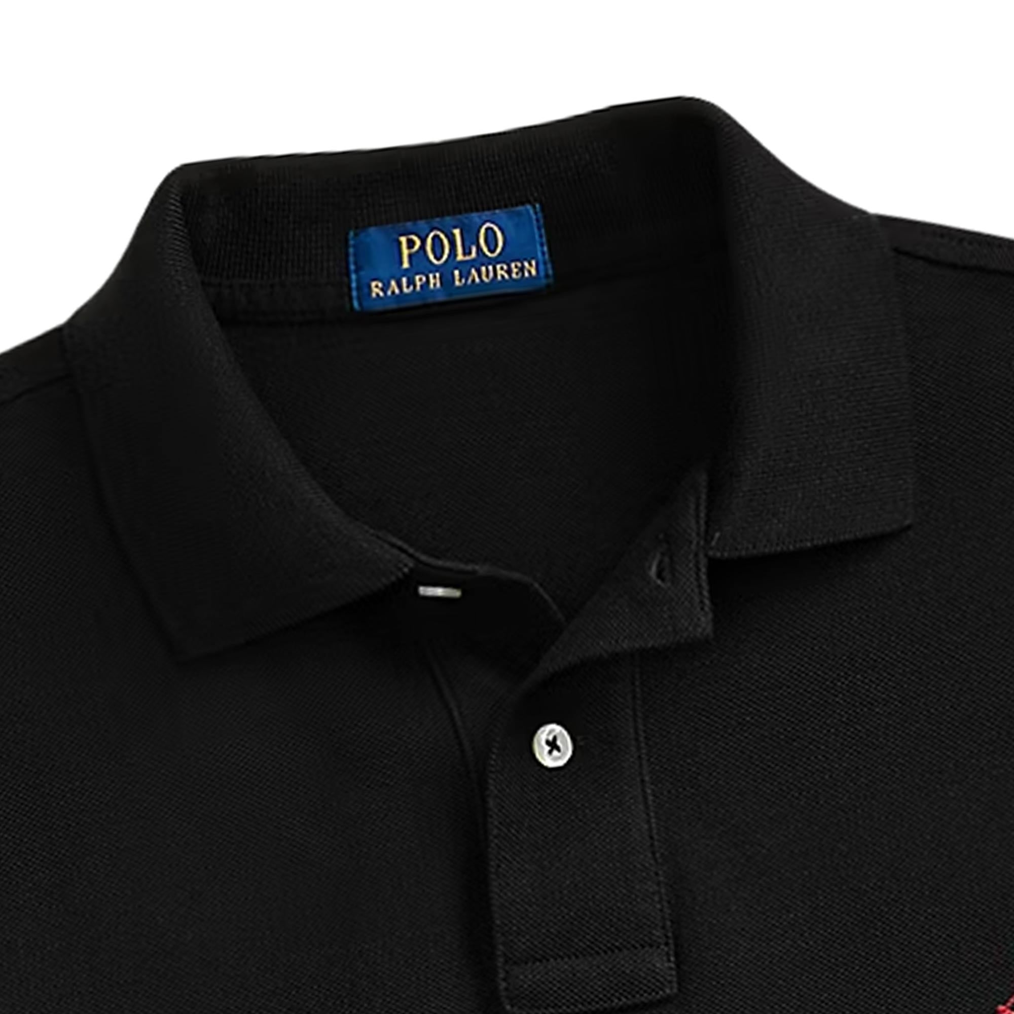The Iconic Mesh Polo Shirt - Black