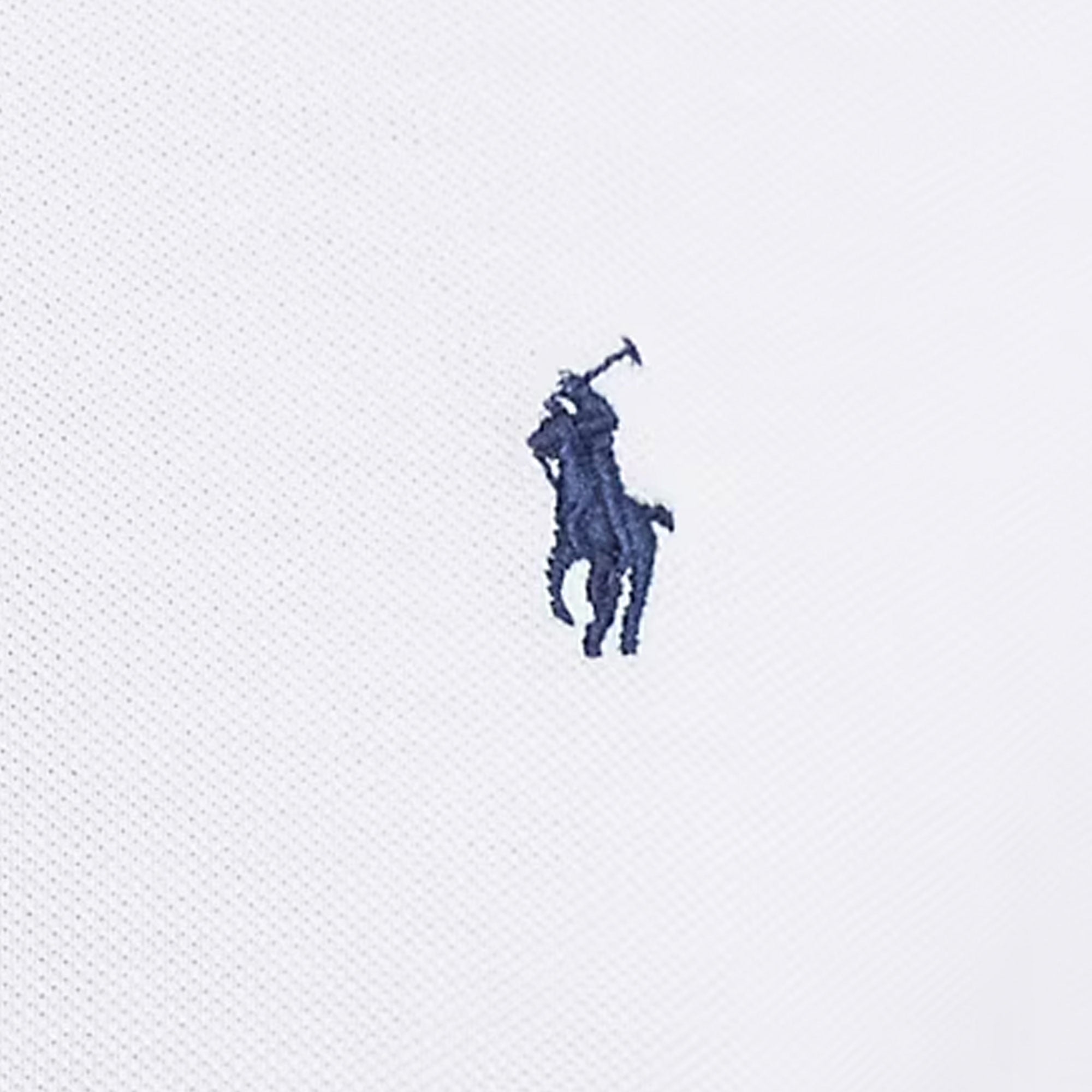 Polo Ralph Lauren Custom Slim Fit Mesh Polo Shirt - White