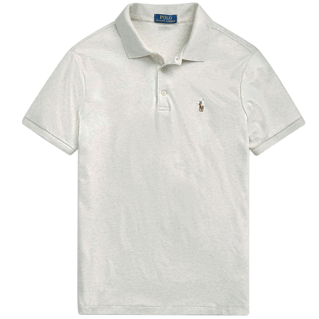 Polo Ralph Lauren Custom Slim Fit Soft Cotton Polo Shirt - Grey