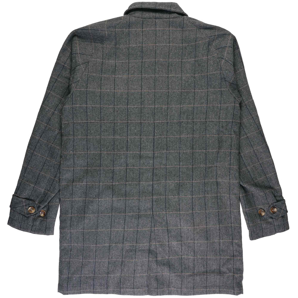 Real Hoxton Herringbone Mac - Grey