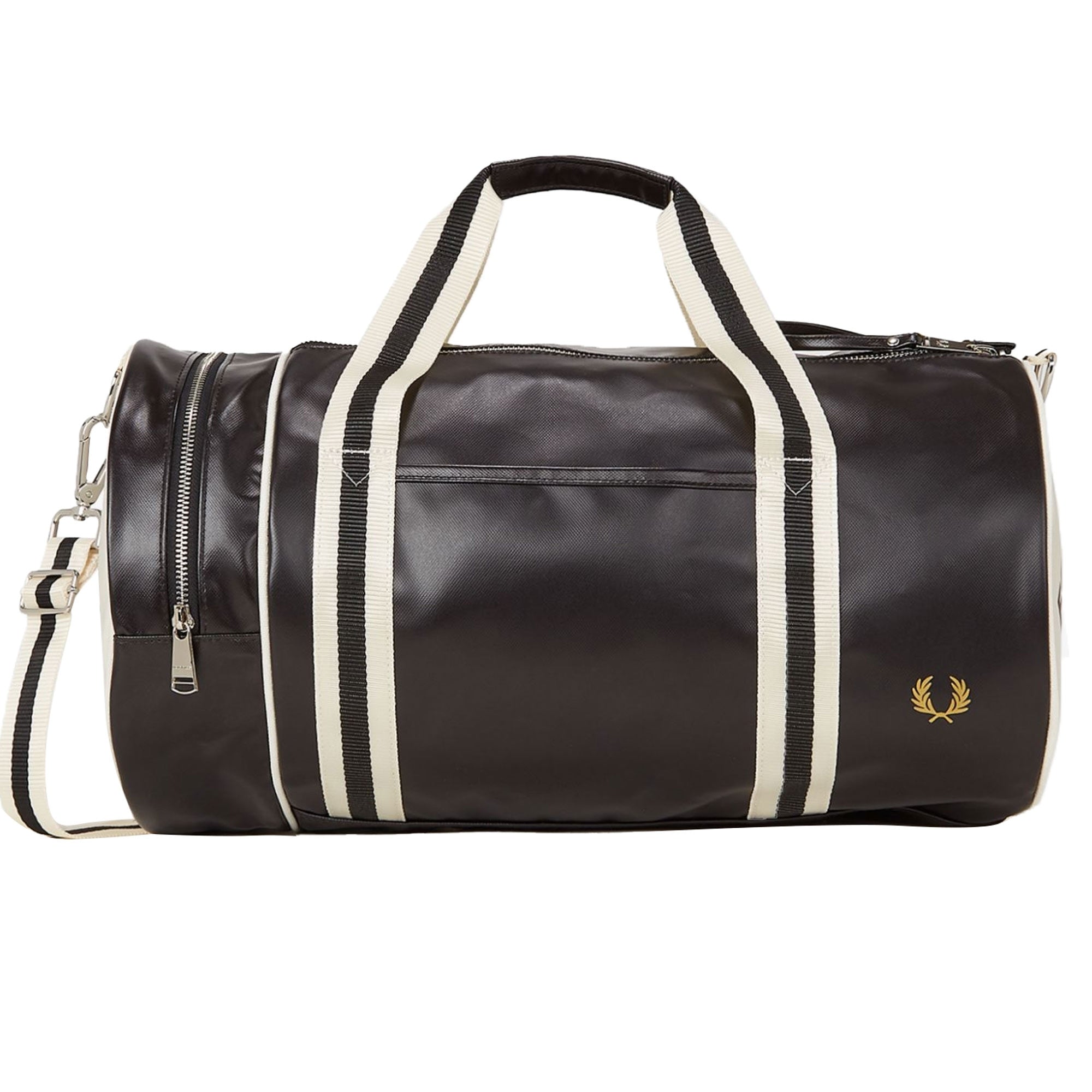 Fred Perry Classic 'Large' Barrel Bag - Black