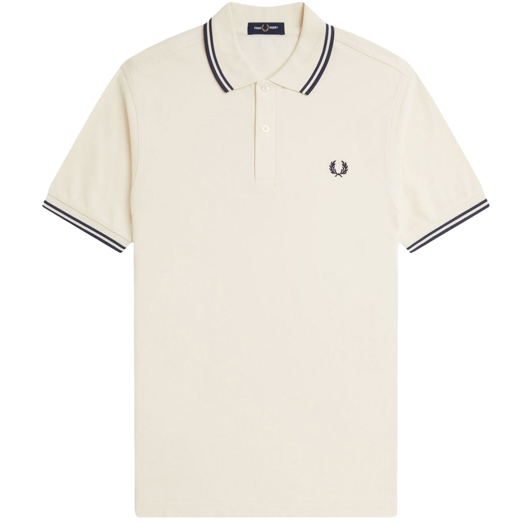 Fred Perry M3600 Twin Tipped Polo Shirt - Ecru