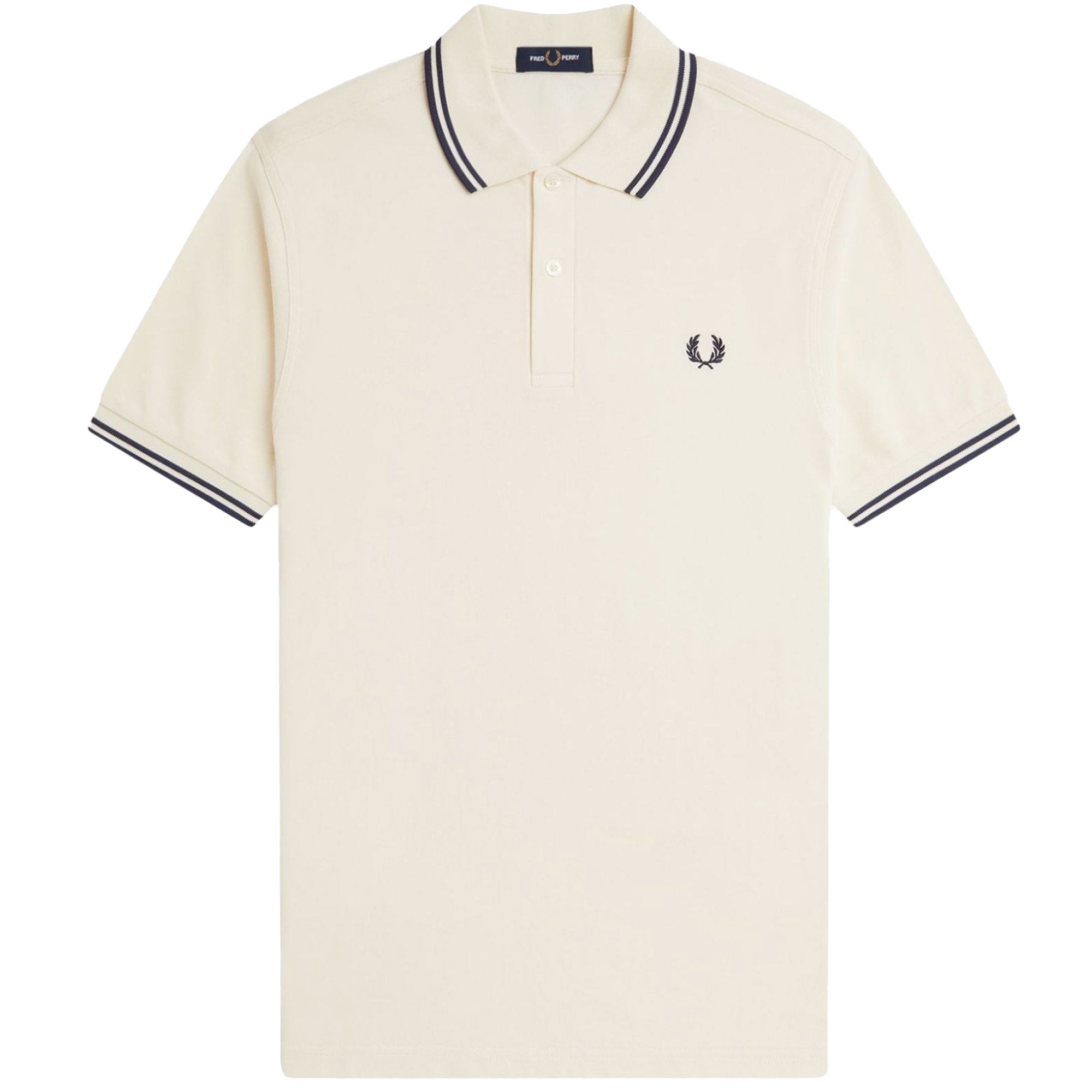 Fred Perry M3600 Twin Tipped Polo Shirt - Ecru