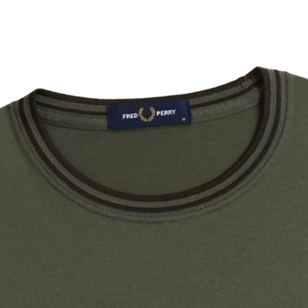 Fred Perry Twin Tipped T-Shirt - Field Green