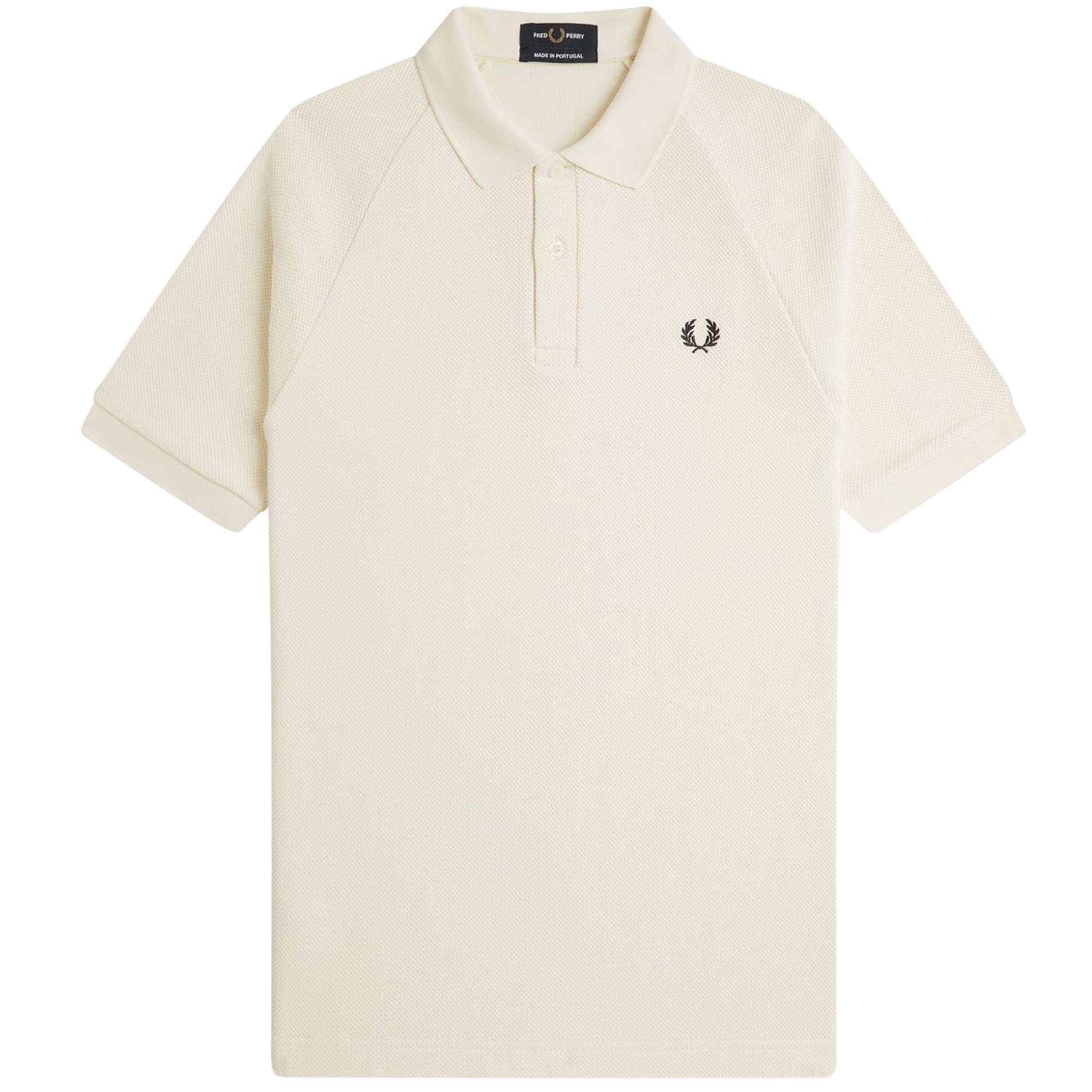 Fred Perry Textured Polo Shirt - Ecru