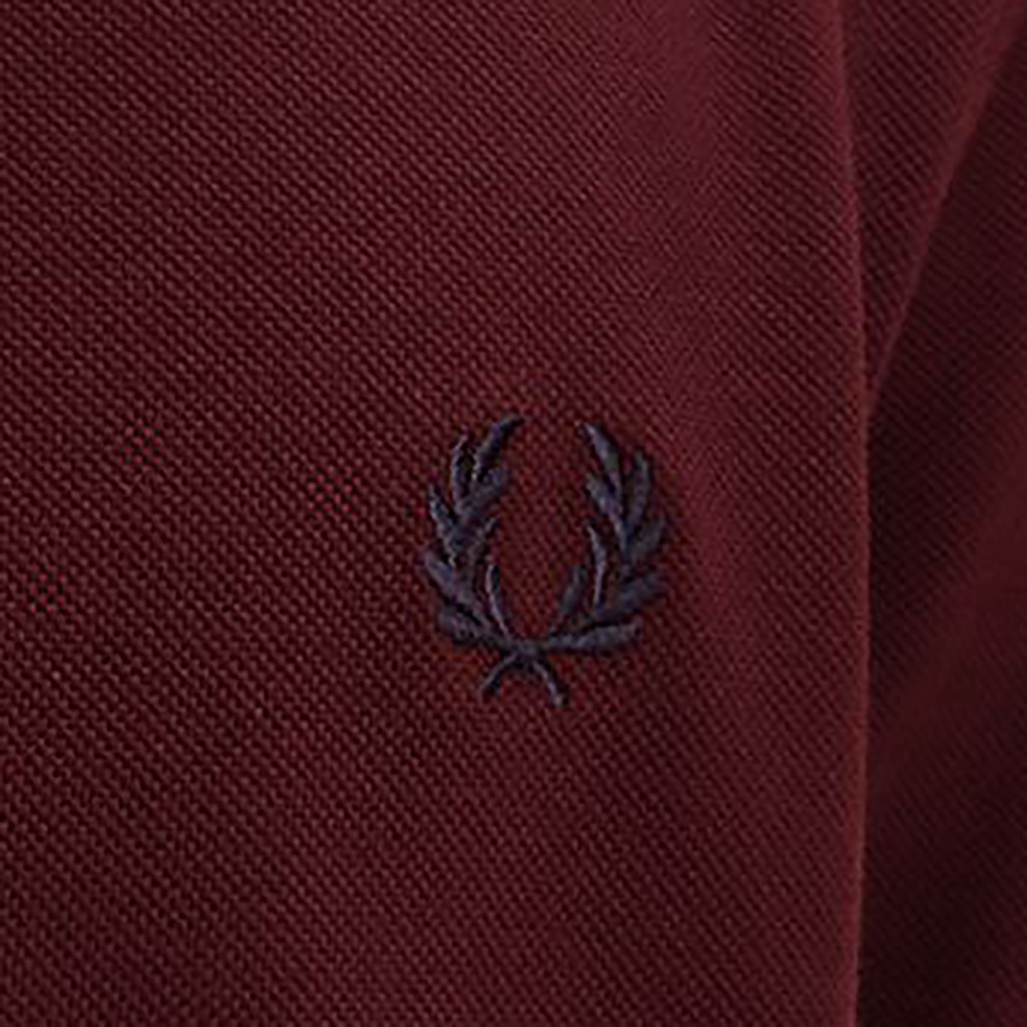 Fred Perry M3600 Twin Tipped Polo Shirt - Oxblood