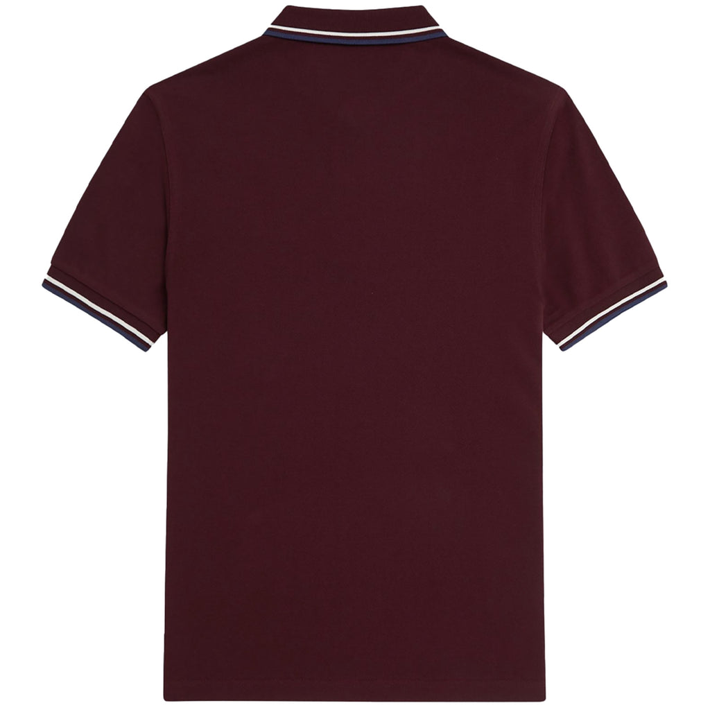 Fred Perry M3600 Twin Tipped Polo Shirt - Oxblood