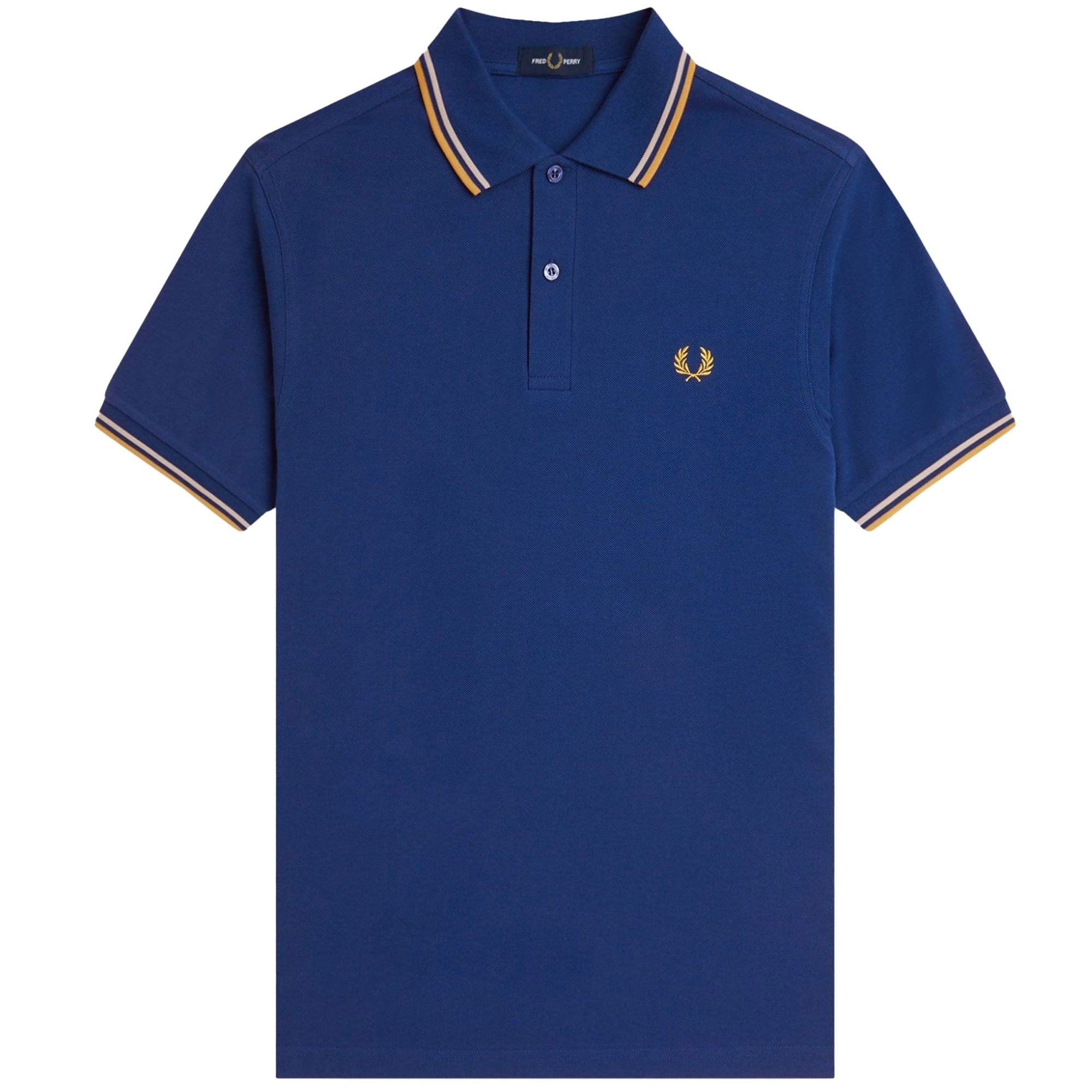 Fred Perry M3600 Twin Tipped Polo Shirt - Shaded Cobalt