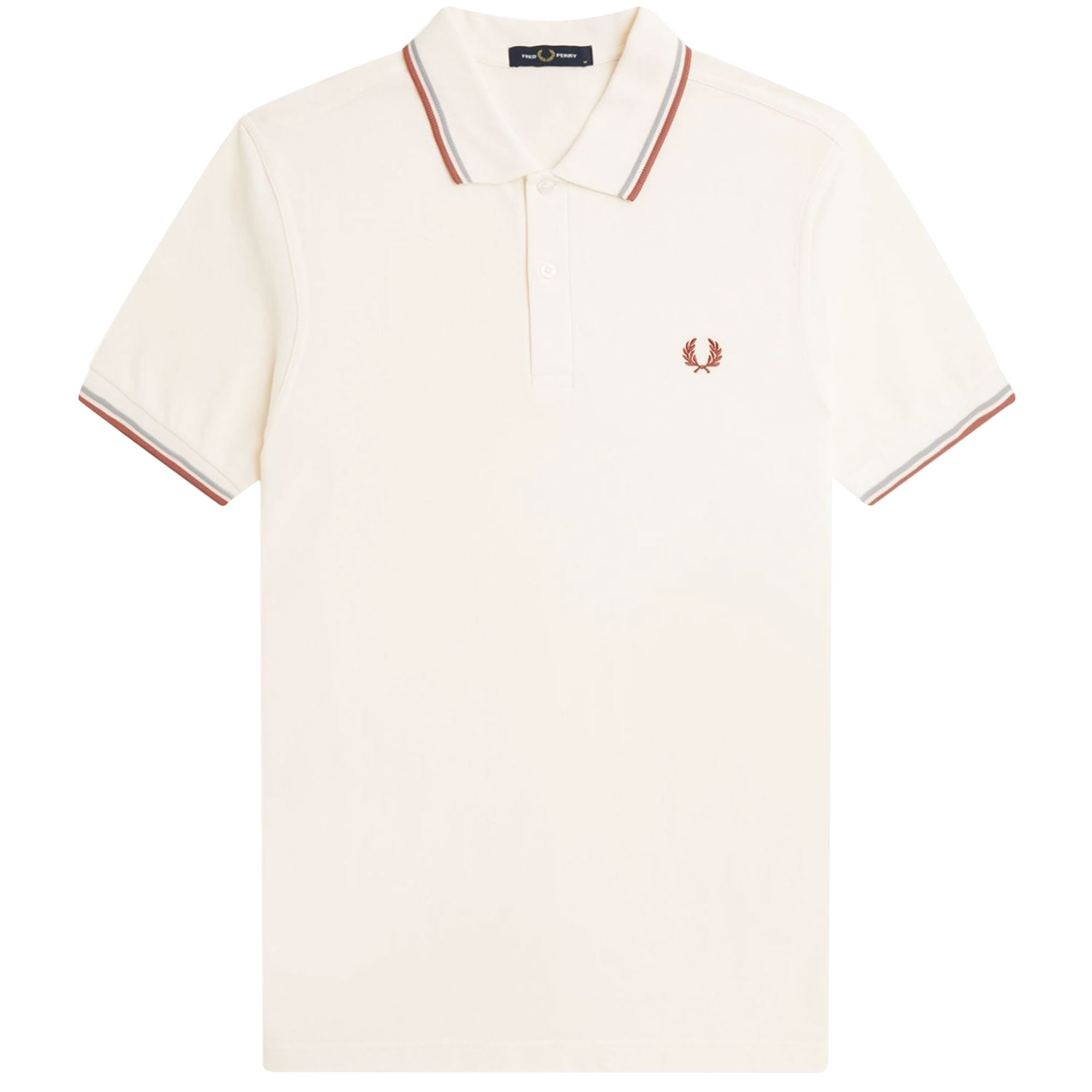 Fred Perry M3600 Twin Tipped Polo Shirt - Light Ecru