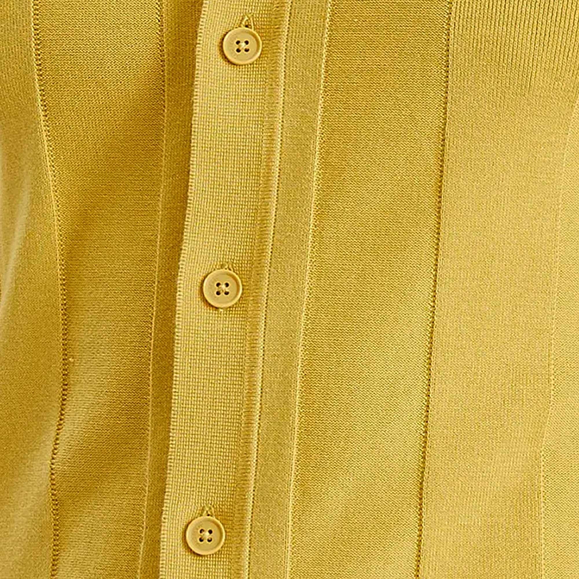 Fred Perry Short Sleeve Knitted Button Shirt - Honeycomb
