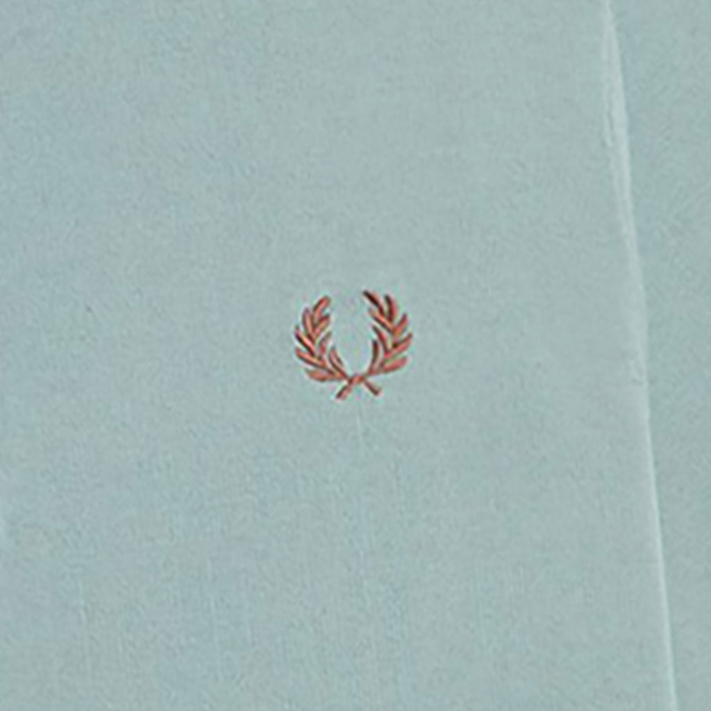 Fred Perry Knitted Cotton Shirt - Silver Blue