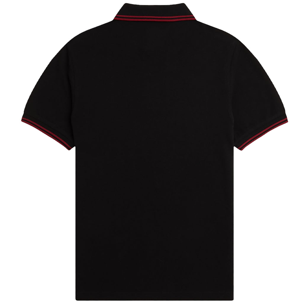 Fred Perry M3600 Twin Tipped Polo Shirt - Black