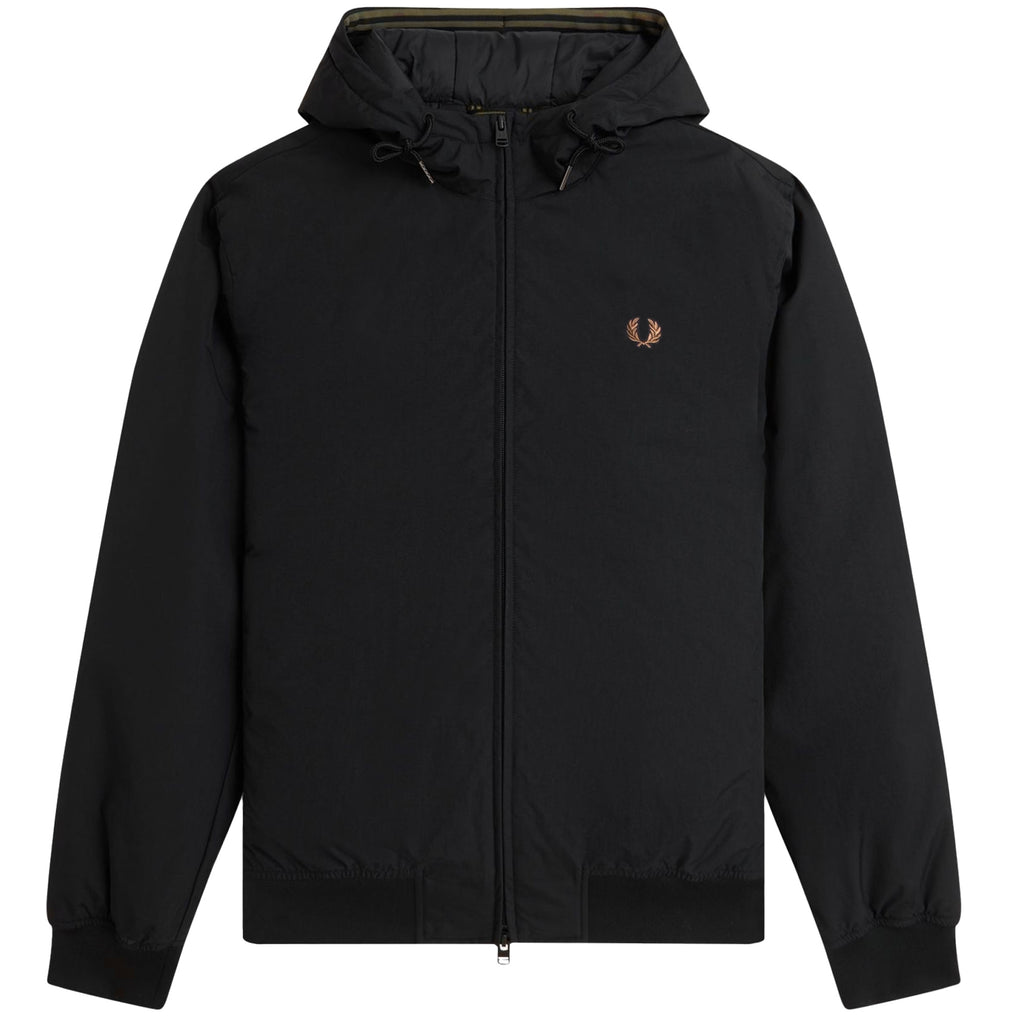 Fred Perry Hooded Brentham Jacket - Black