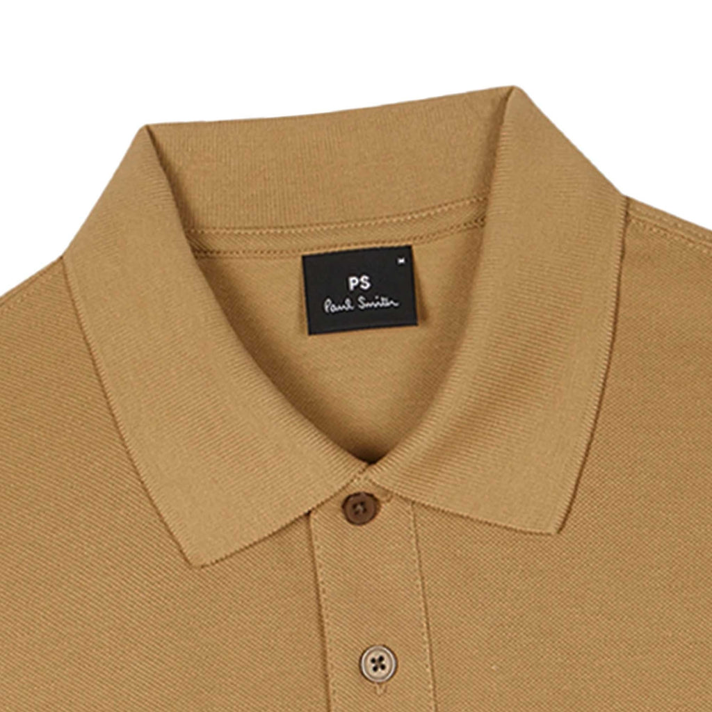 Paul Smith Organic Cotton Zebra Polo Shirt - Toffee Brown