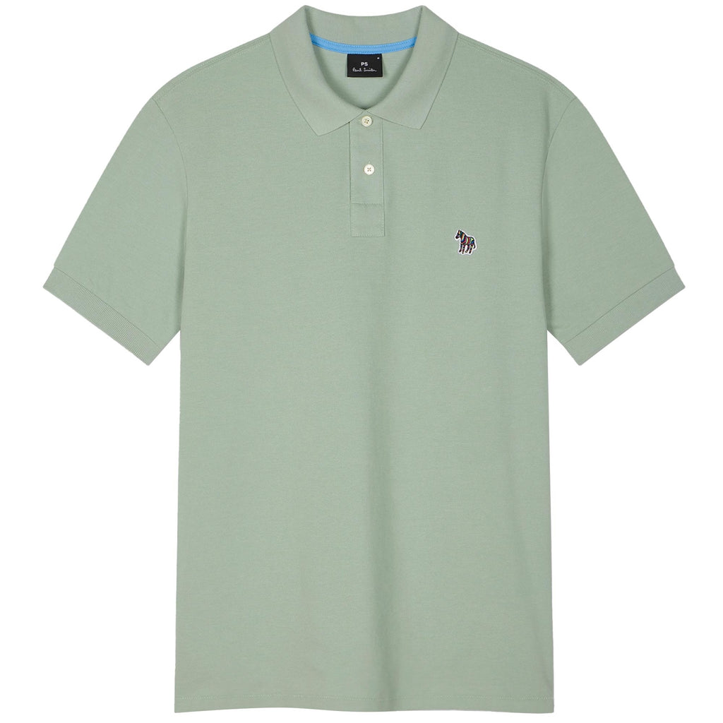 Paul Smith Organic Cotton Zebra Polo Shirt - Pastel Green