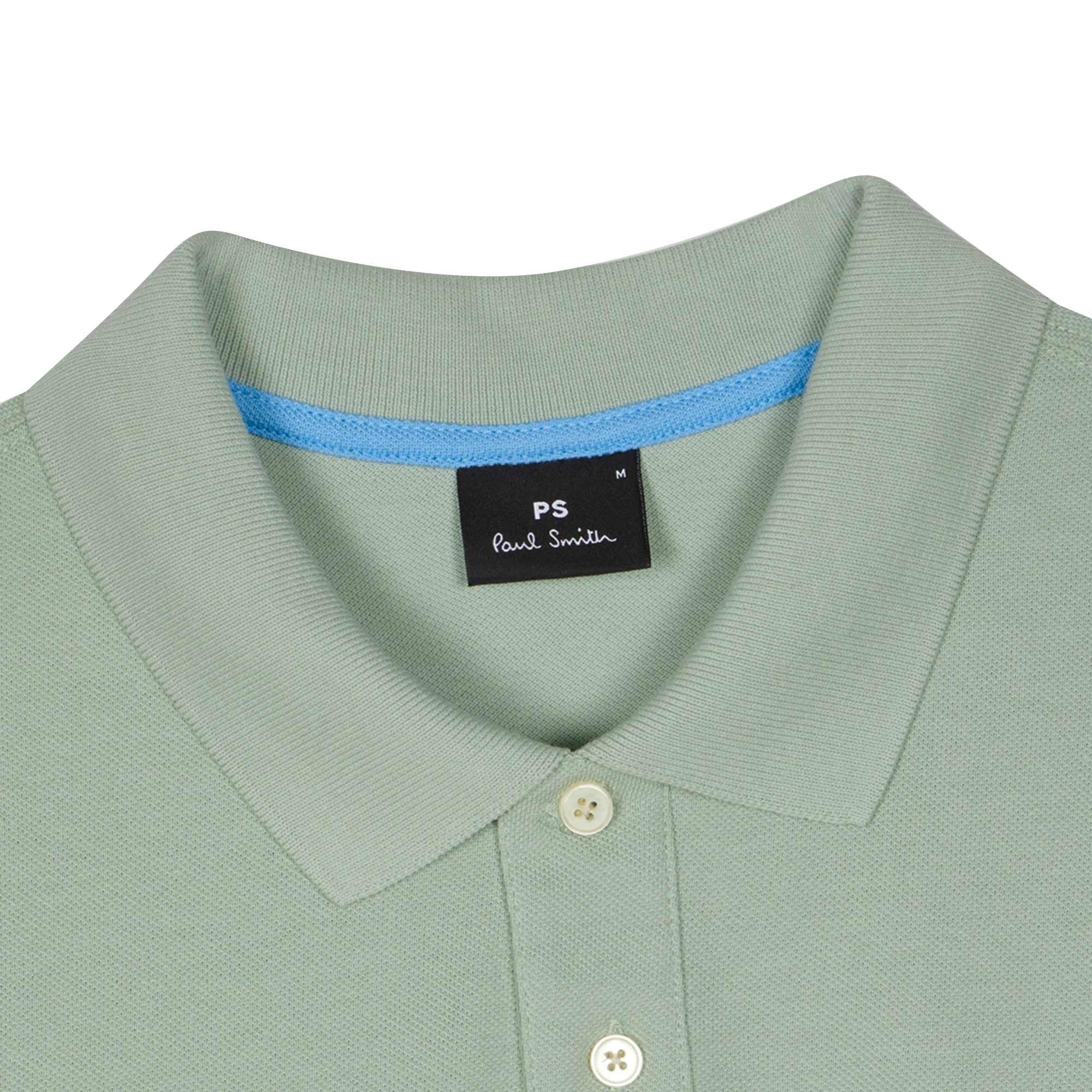 Paul Smith Organic Cotton Zebra Polo Shirt - Pastel Green
