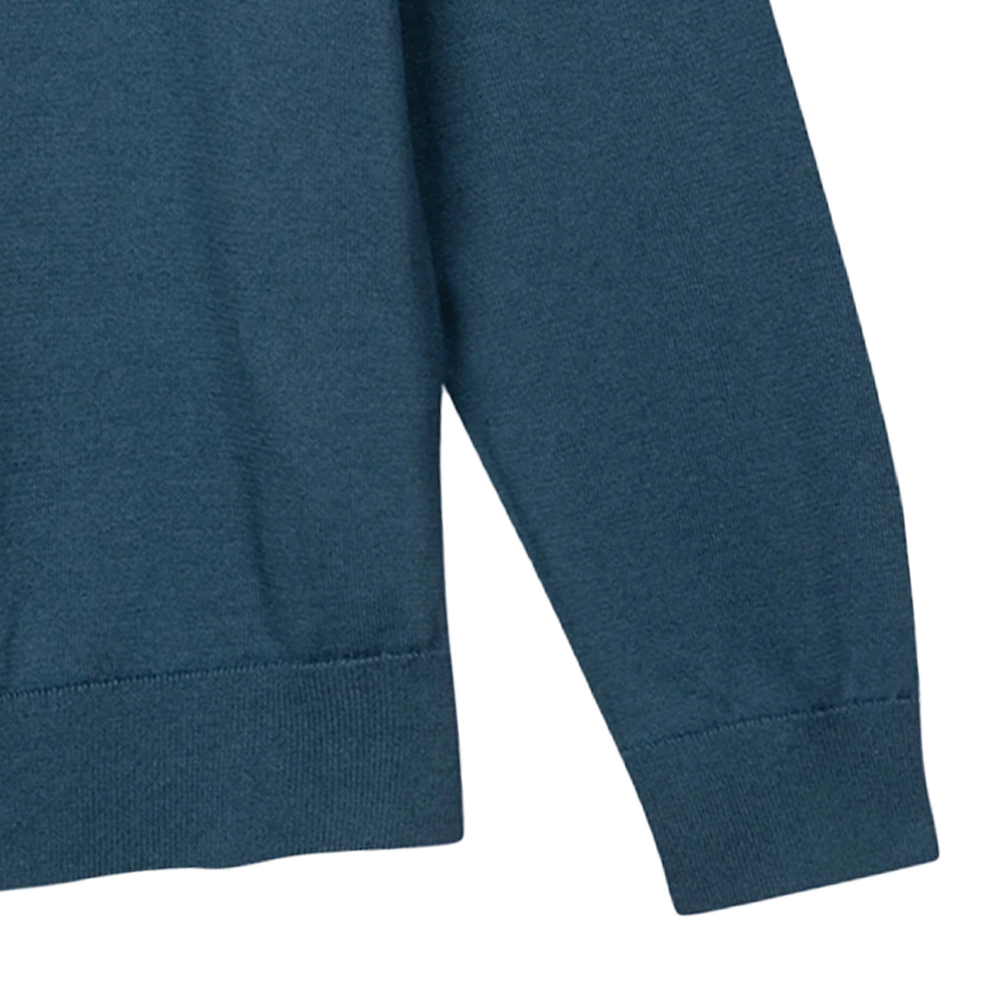 Paul Smith Half Zip Zebra Logo Sweater - Blue