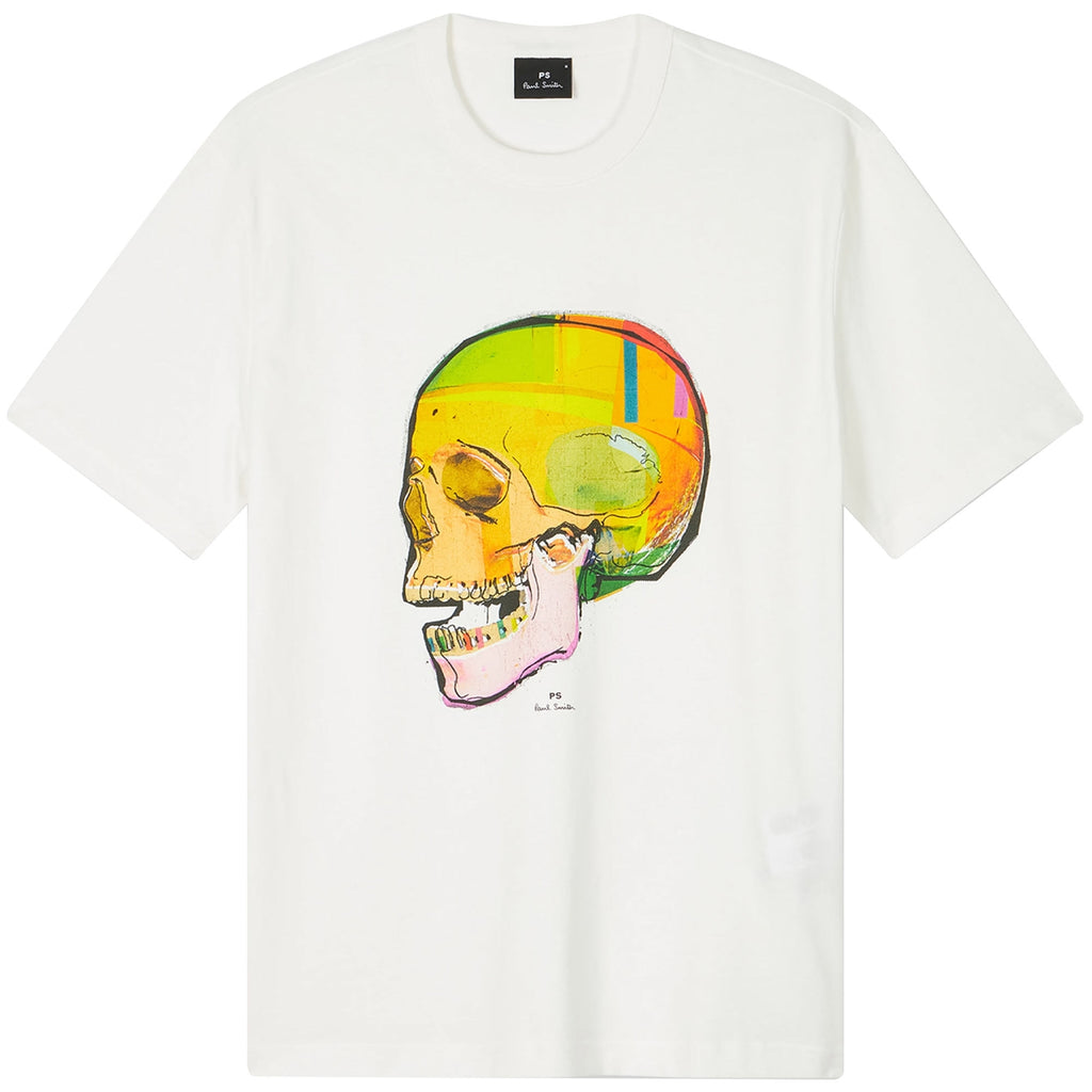 Paul Smith Skull Sketch Print T-Shirt - White