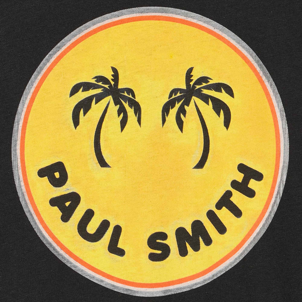 Paul Smith Palm Trees Print T-Shirt - Black