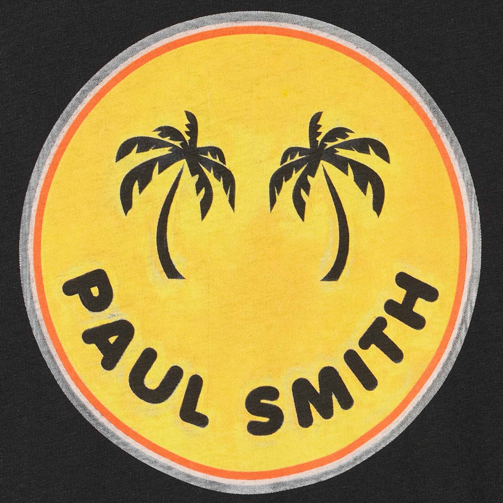 Paul Smith Palm Trees Print T-Shirt - Black