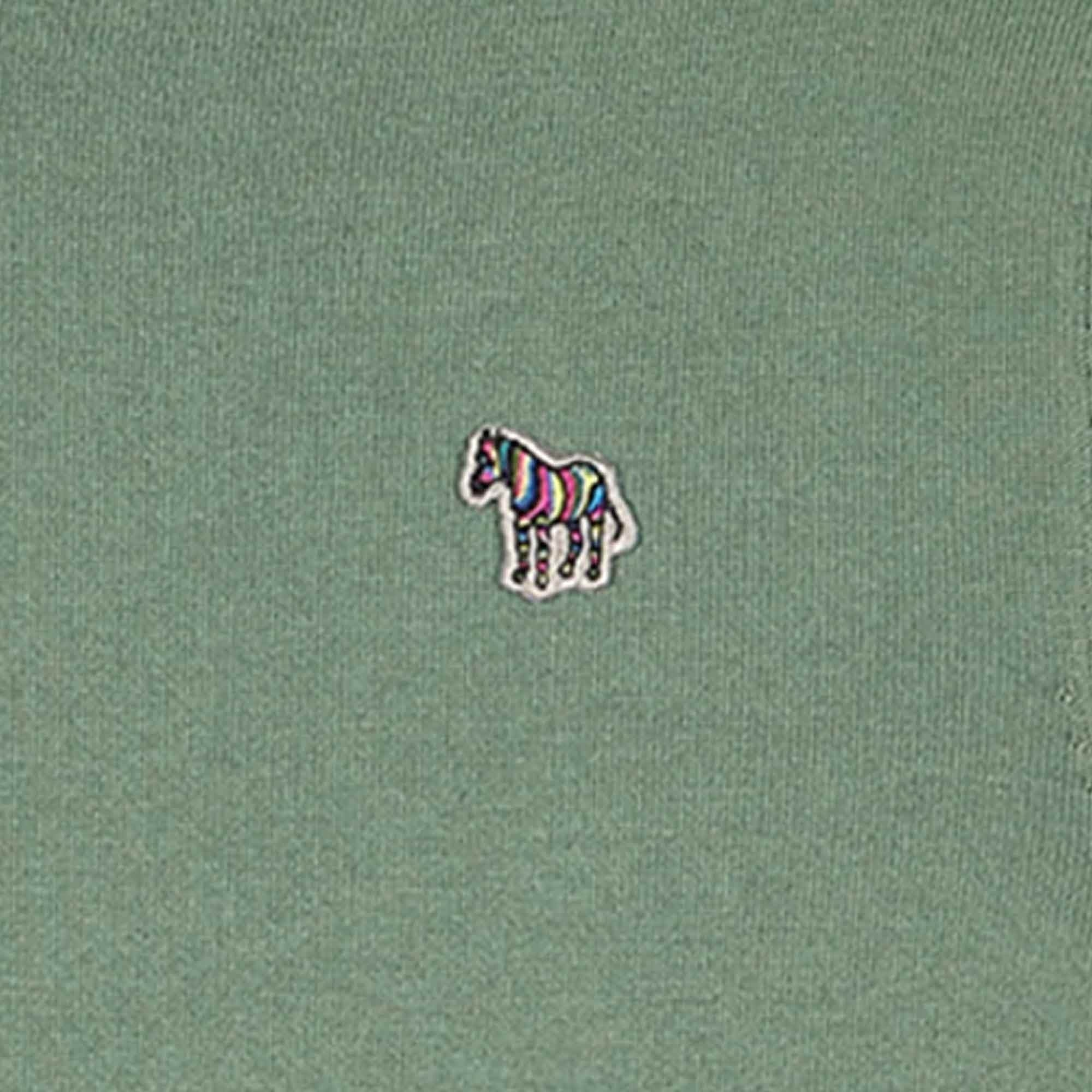 Paul Smith Organic Cotton Zebra Logo Sweater - Sage