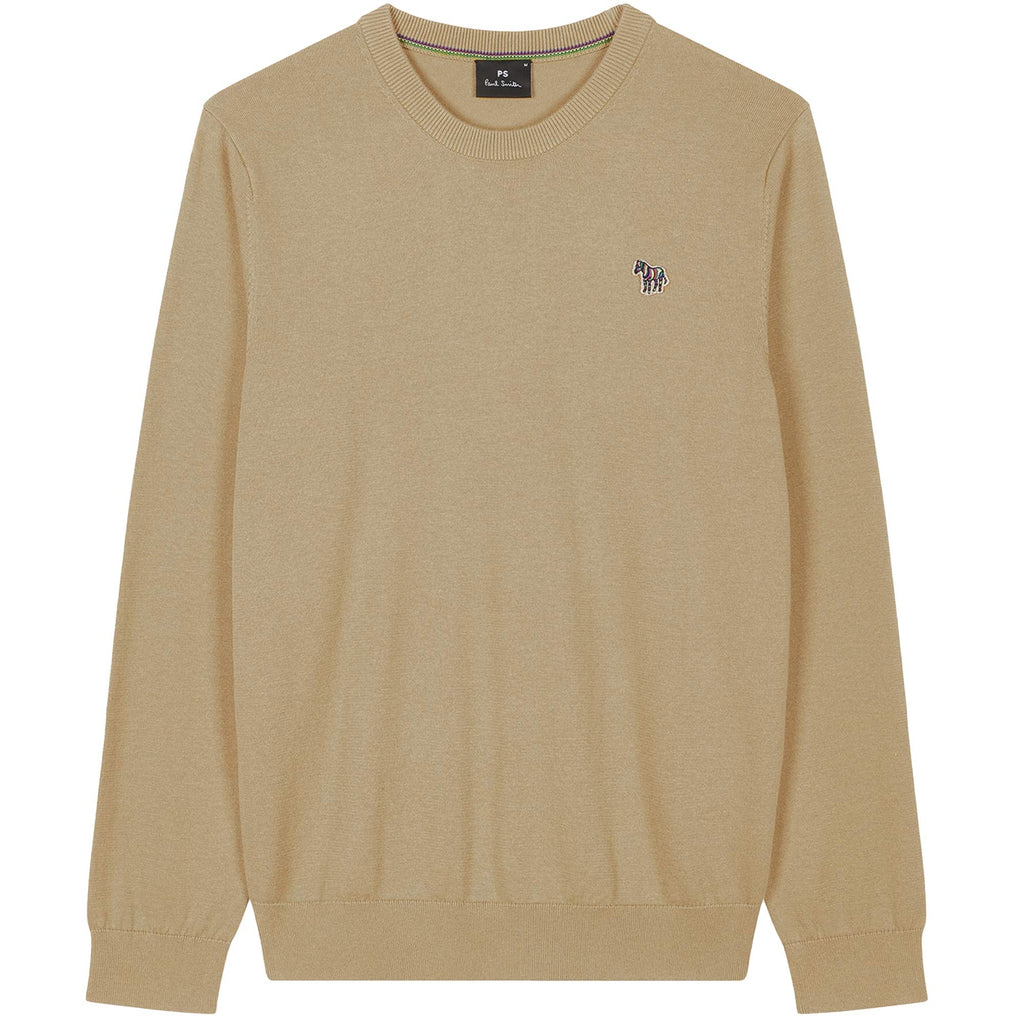 Paul Smith Organic Cotton Zebra Logo Sweater - Beige