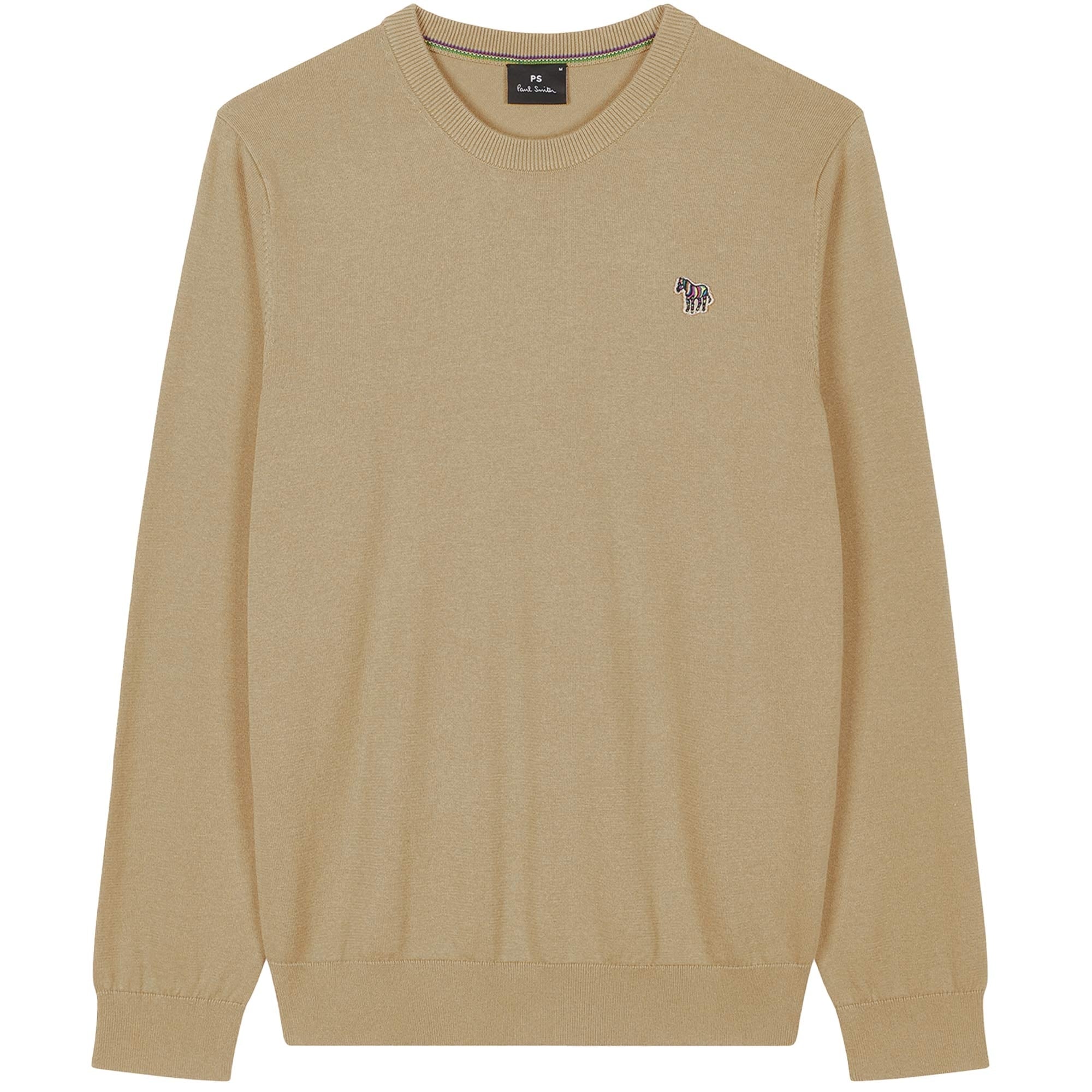 Paul Smith Organic Cotton Zebra Logo Sweater - Beige