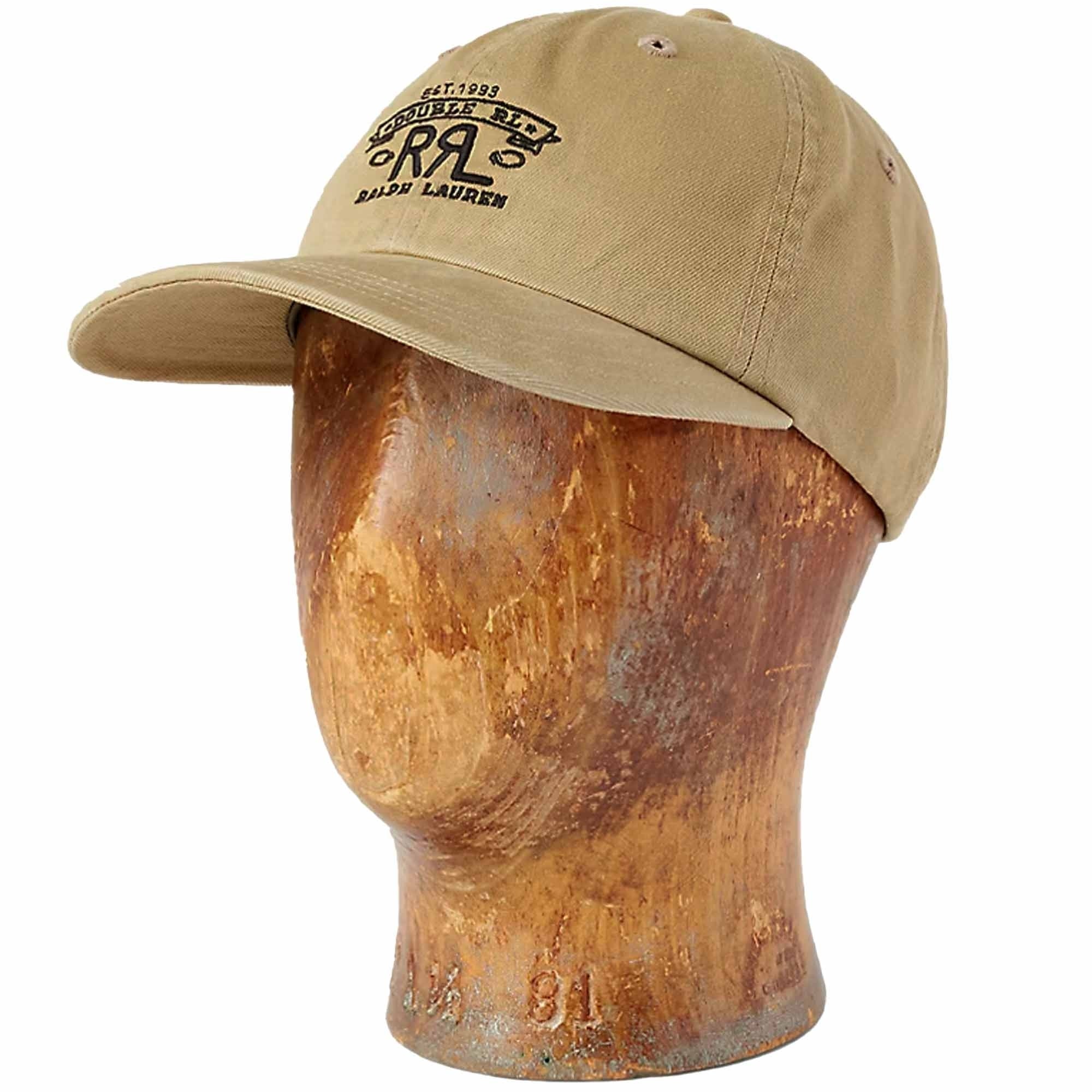 RRL Ranch Logo Twill Ball Cap - Khaki