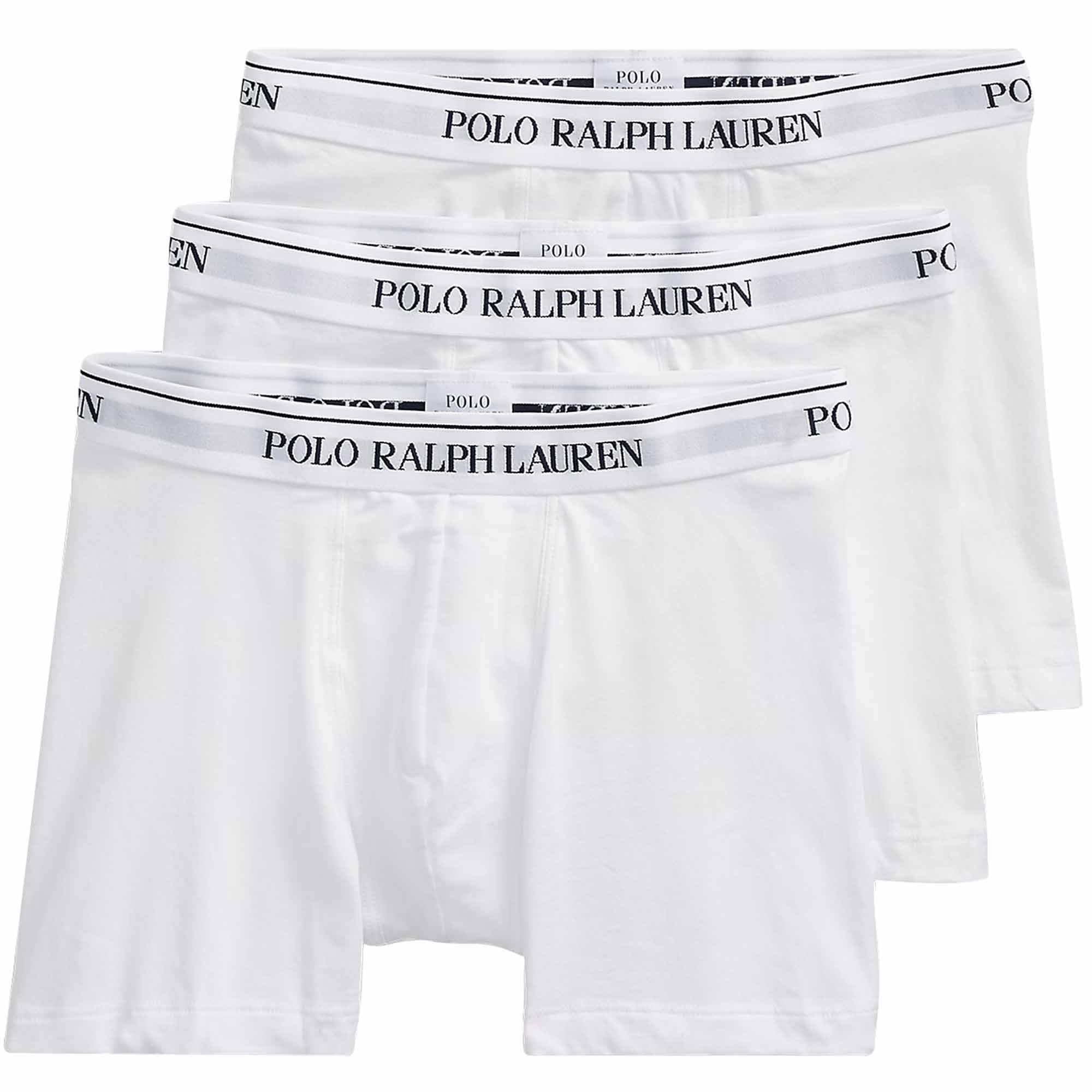 Polo Ralph Lauren Stretch-Cotton Boxer Brief 3-Pack - White