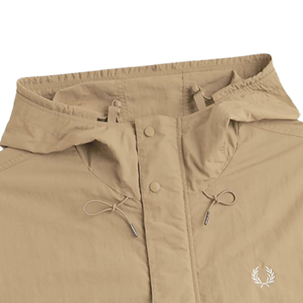Fred Perry Cropped Fishing Parka - Warm Stone