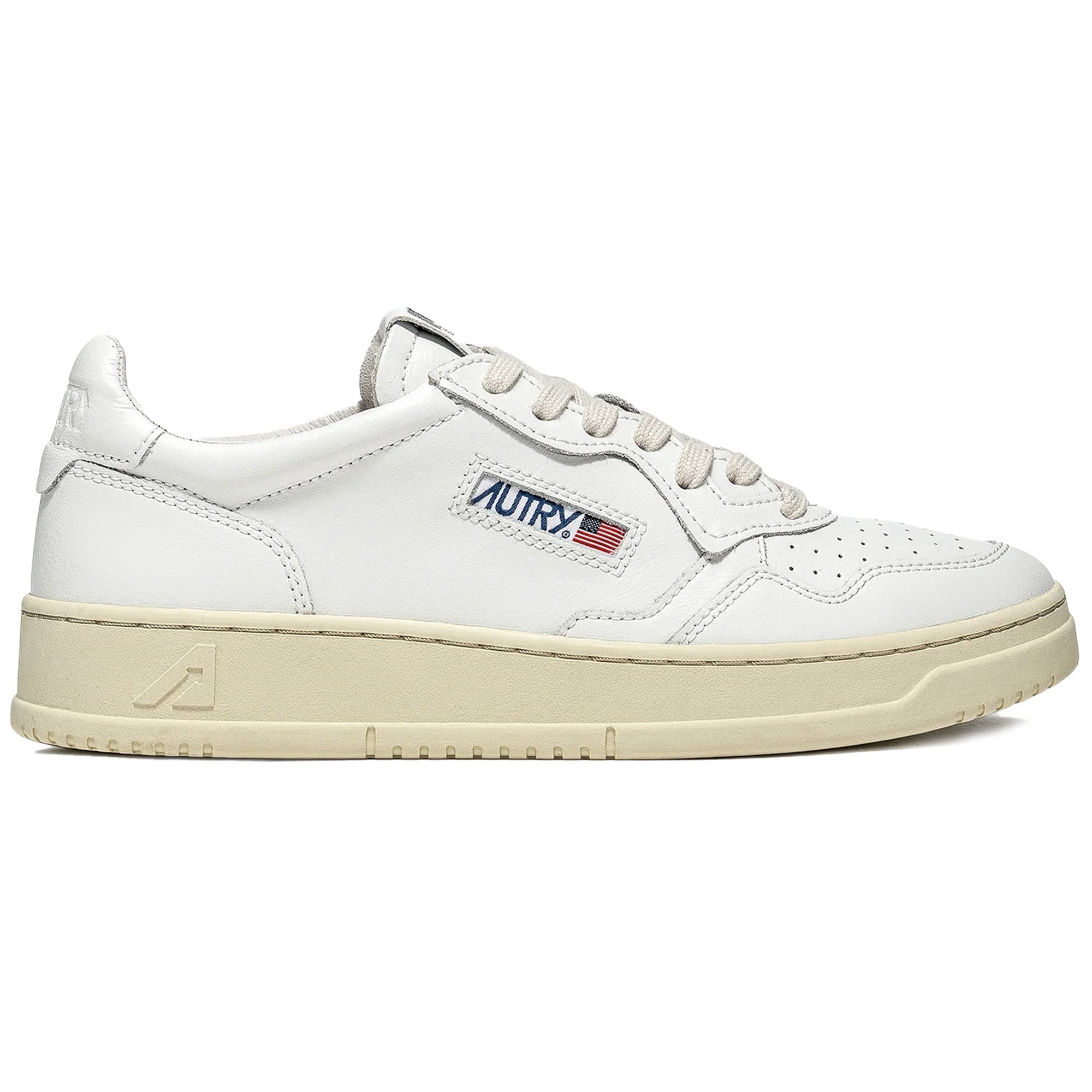Action Low Leather - White