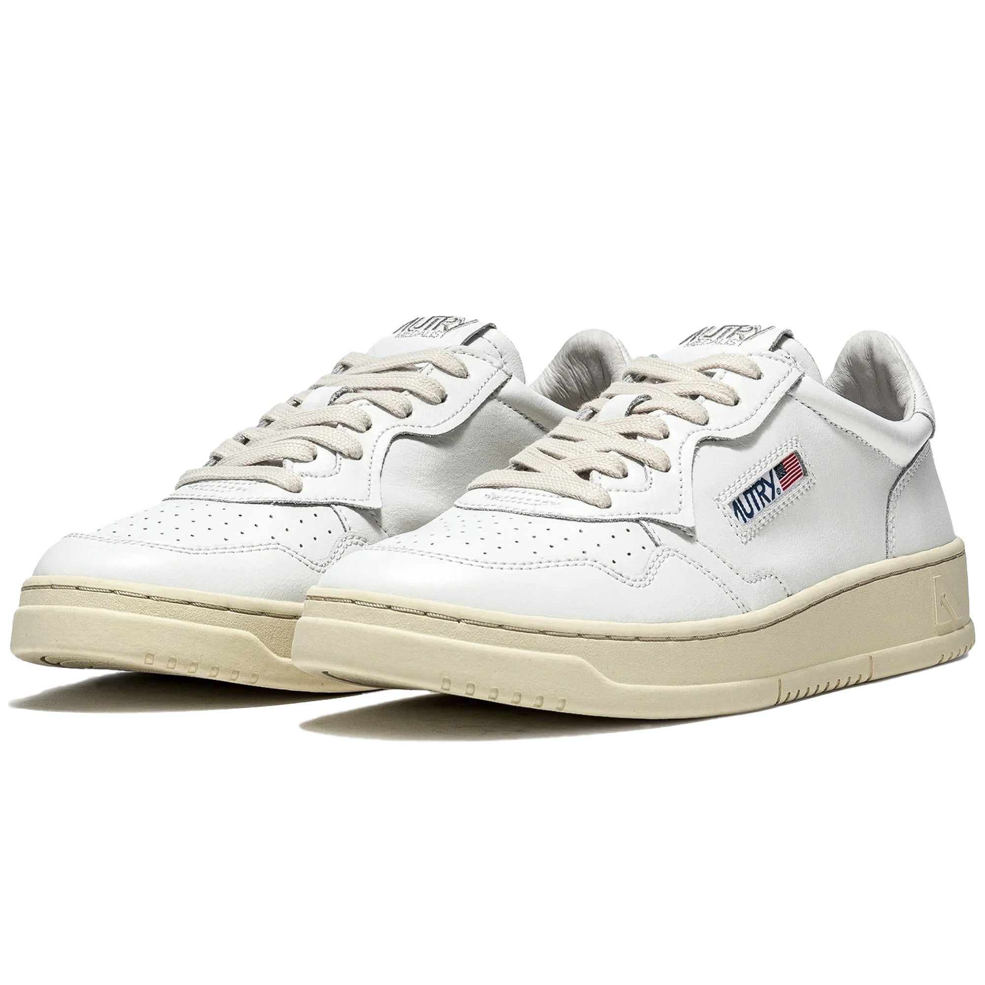 Action Low Leather - White