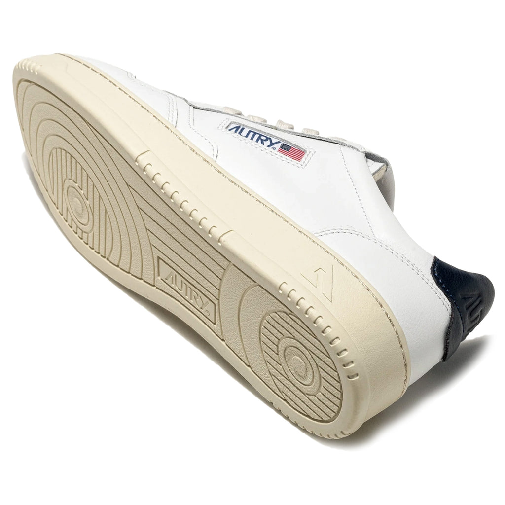 Action Low Leather - White/Blue