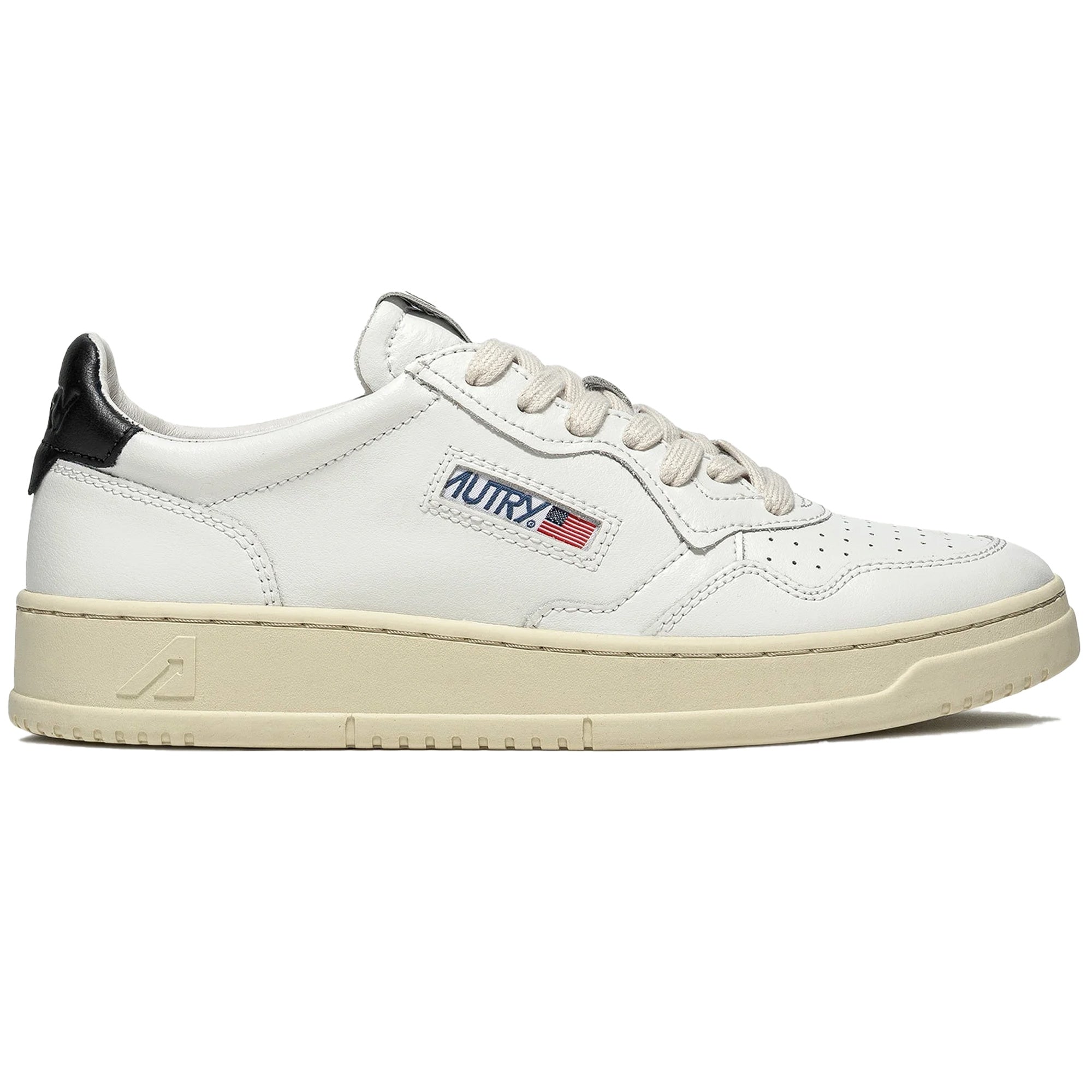 Action Low Leather - White/Black