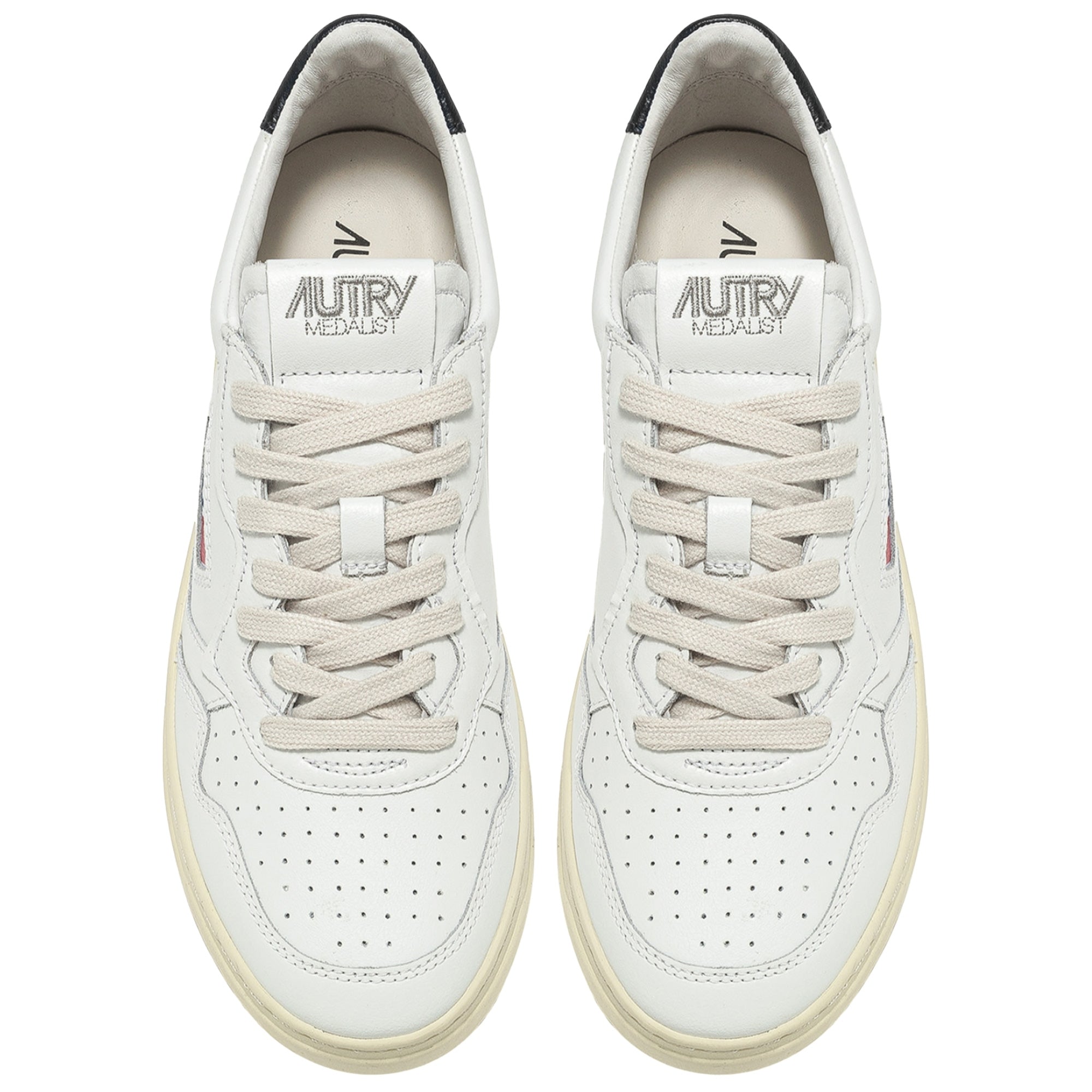Action Low Leather - White/Black