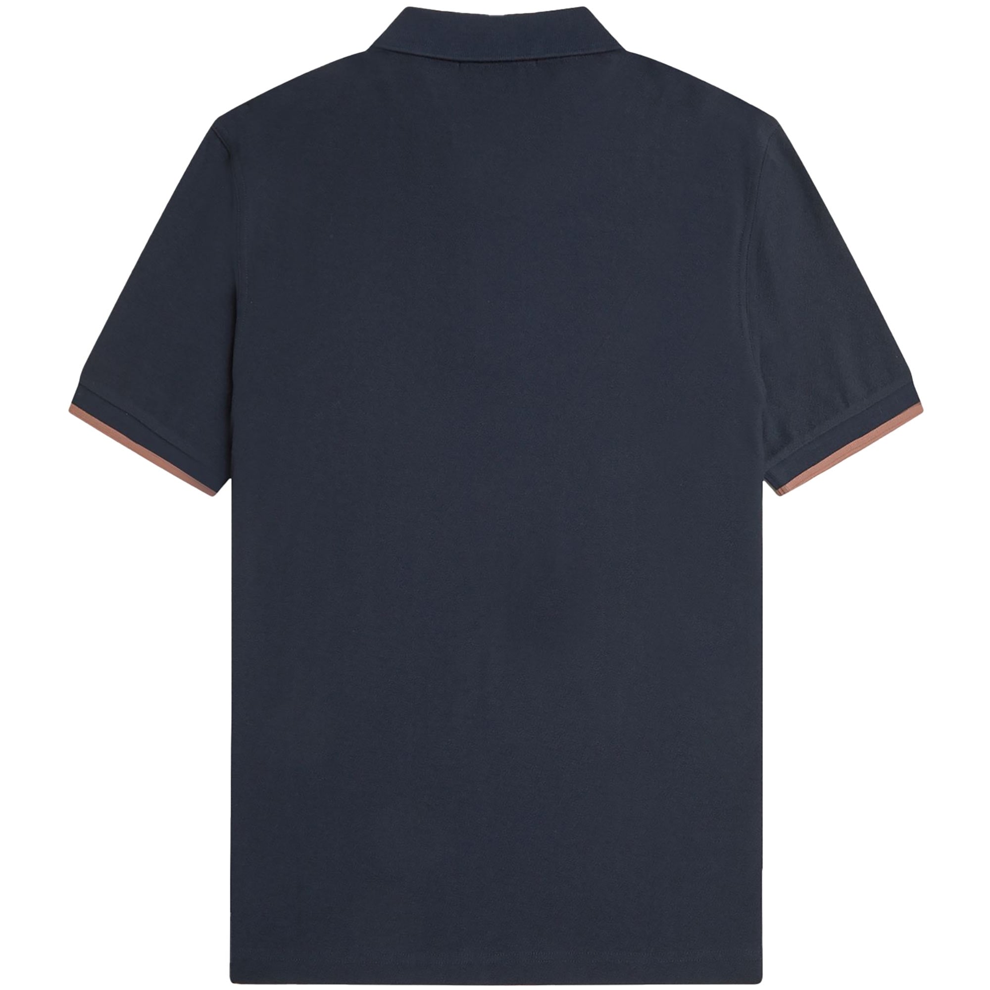 Fred Perry Pique Zip Neck Polo - Navy