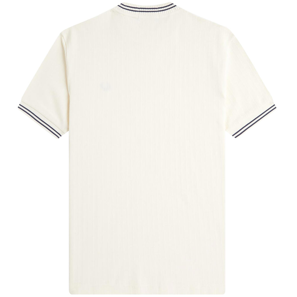 Fred Perry Ribbed Jersey T-Shirt - Ecru