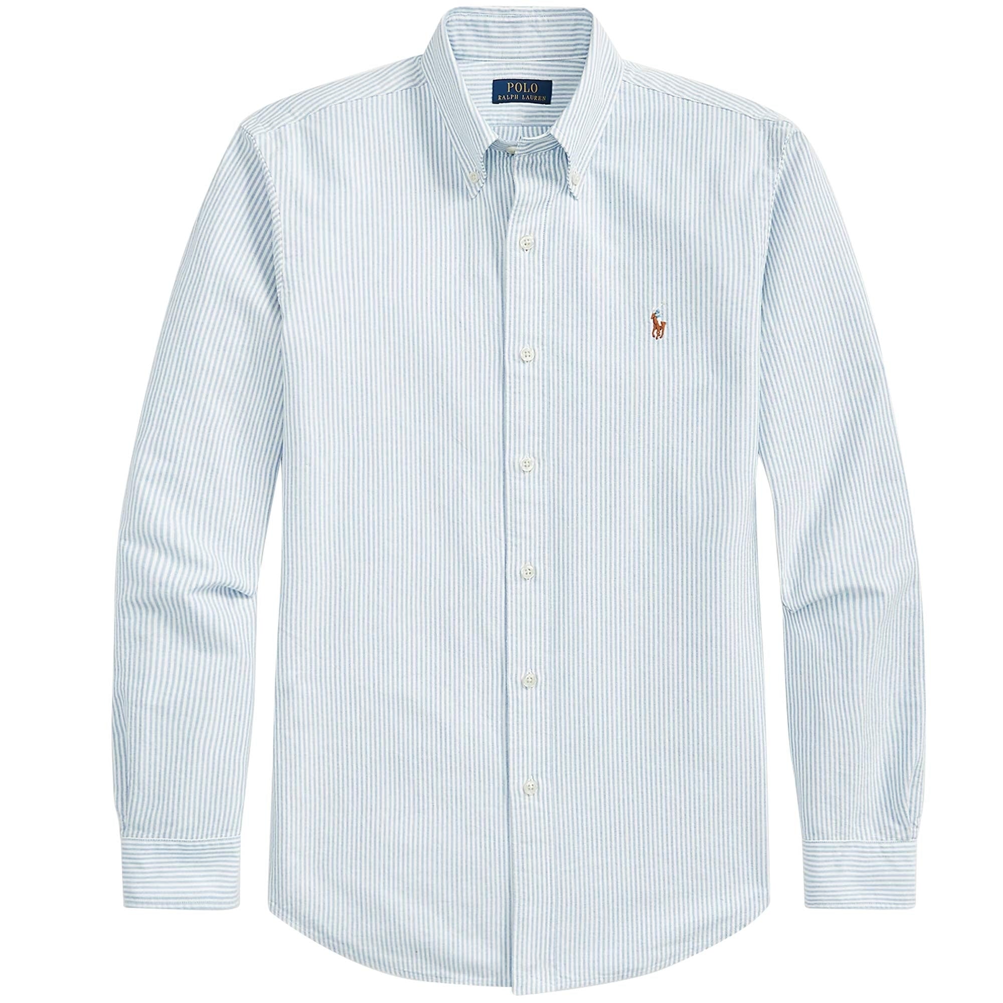 Polo Ralph Lauren Custom Fit Oxford Shirt - Blue and White
