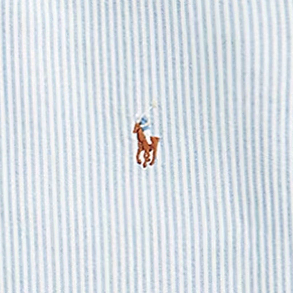 Polo Ralph Lauren Custom Fit Oxford Shirt - Blue and White